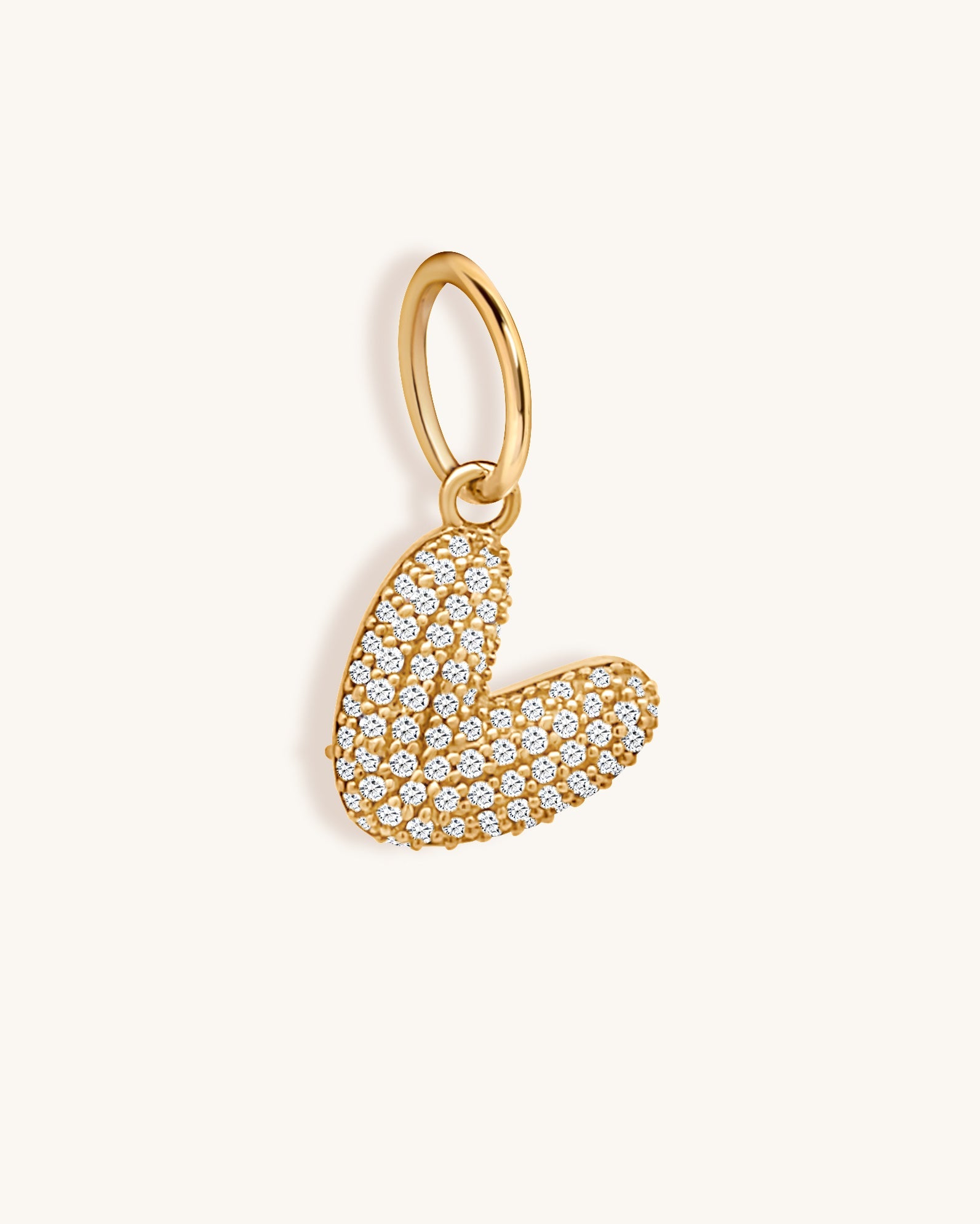 Diamond Bubble Font Initial Charm - Sparkle Society