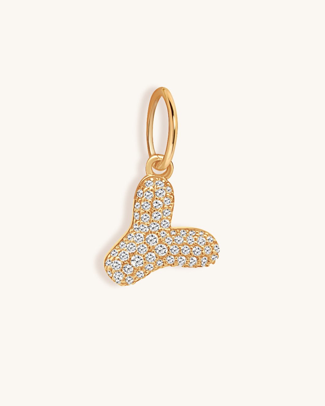 Diamond Bubble Font Initial Charm - Sparkle Society