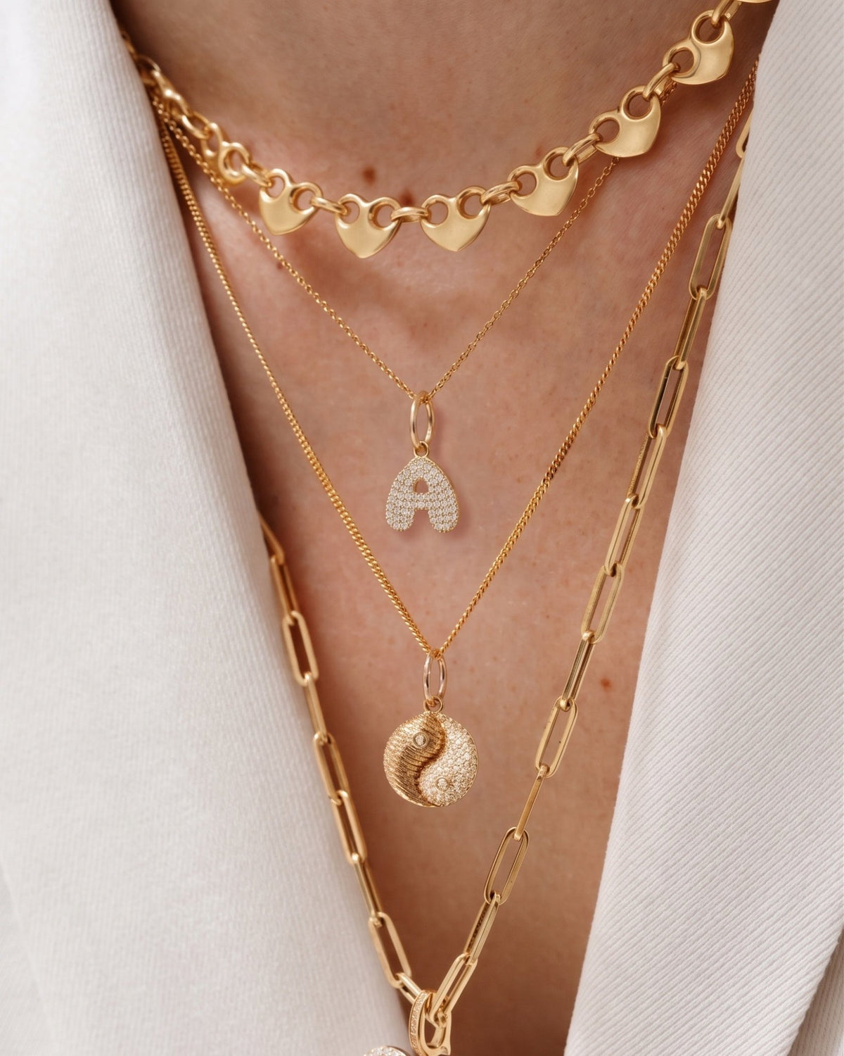 Diamond Bubble Font Initial Charm - Sparkle Society