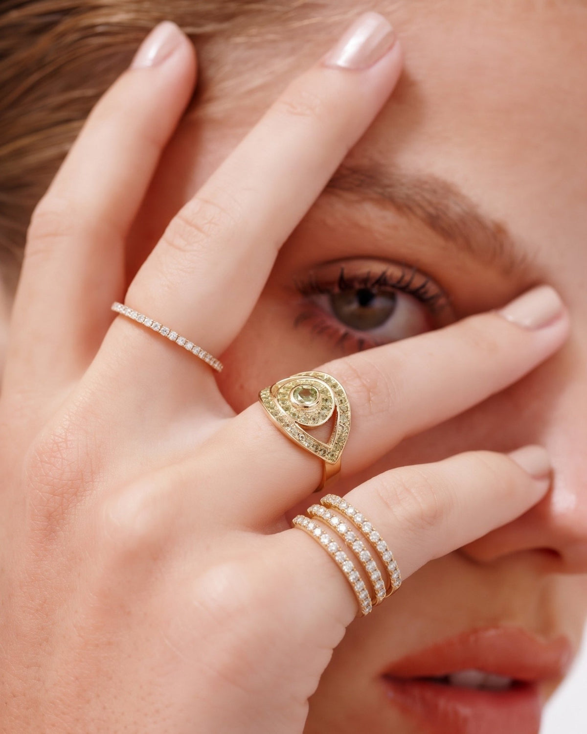 Diamond Spiral Ring - Sparkle Society