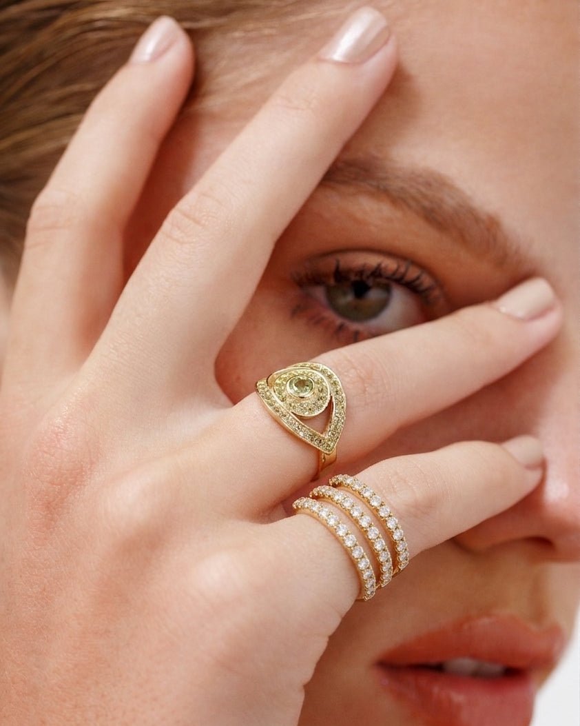Diamond Spiral Ring - Sparkle Society