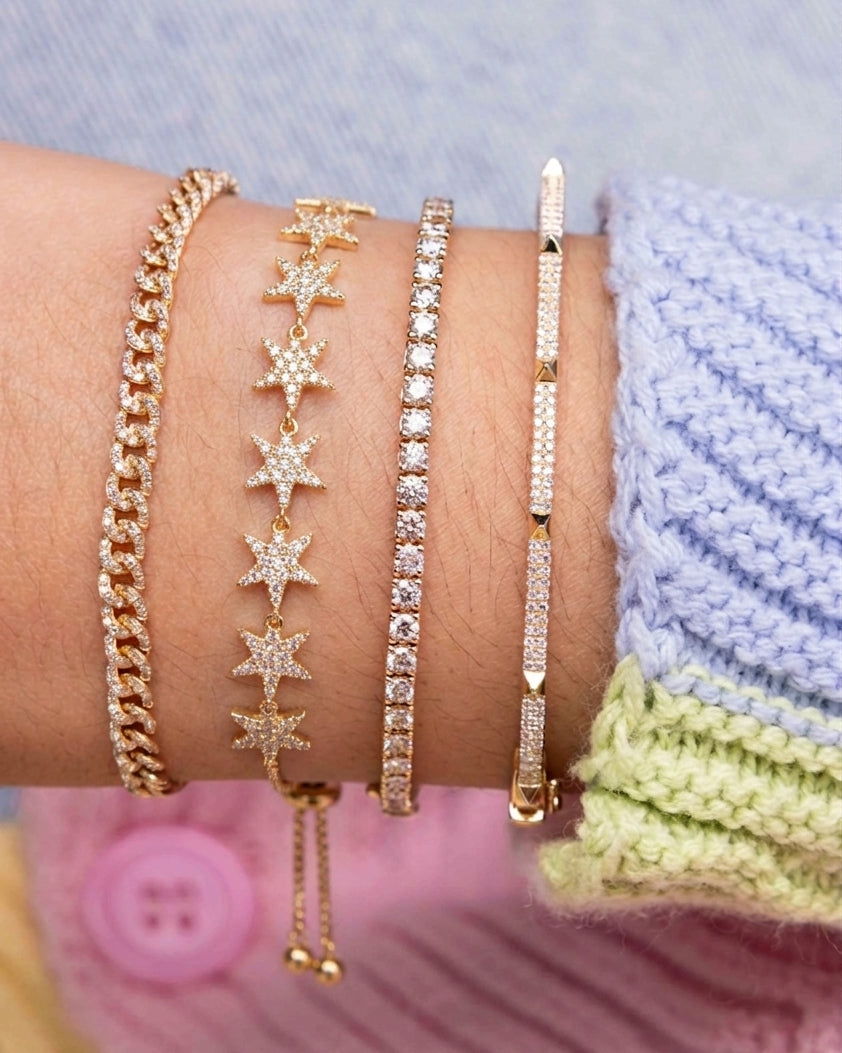 Diamond Star Bolo Bracelet - Sparkle Society