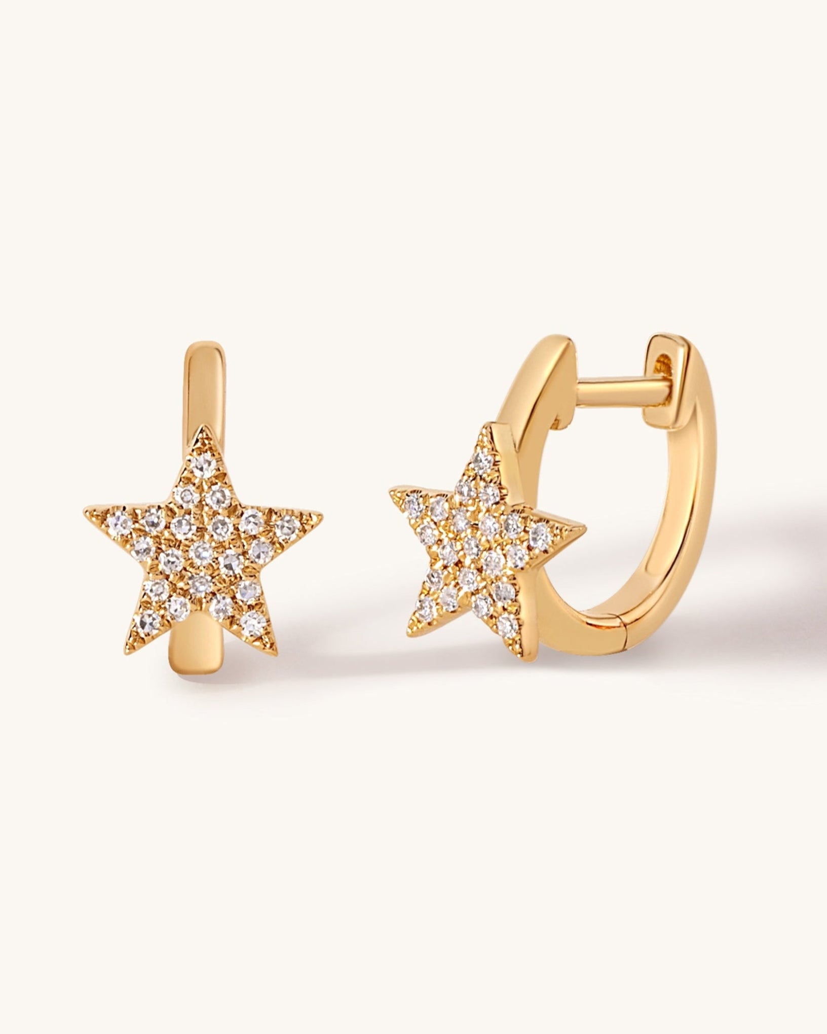 Diamond Star Gold Huggies - Sparkle Society