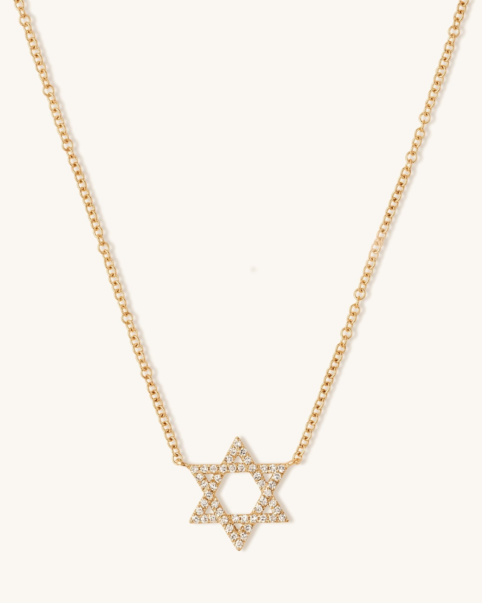 Diamond Star Of David Necklace - Sparkle Society