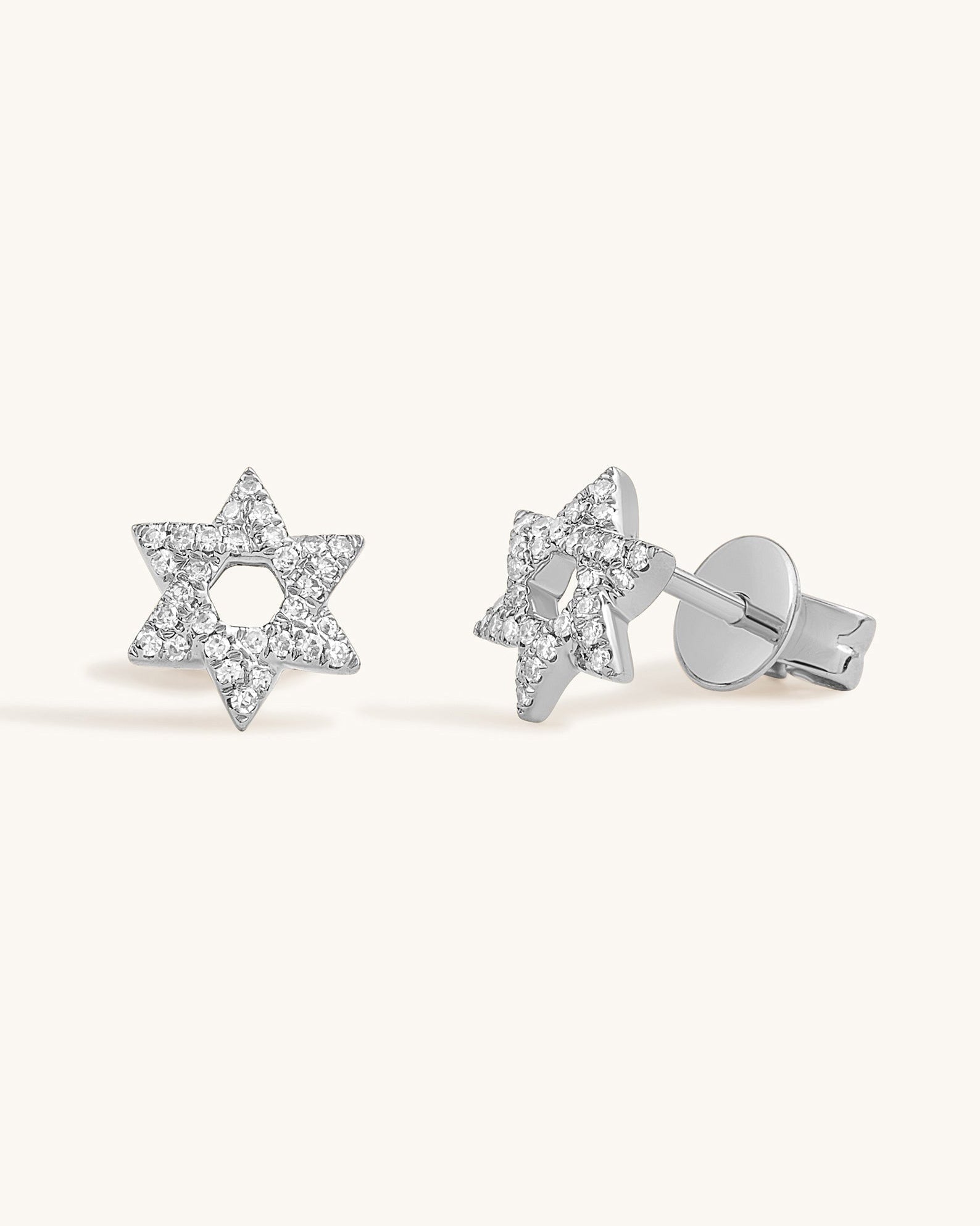 Diamond Star of David Studs - Sparkle Society