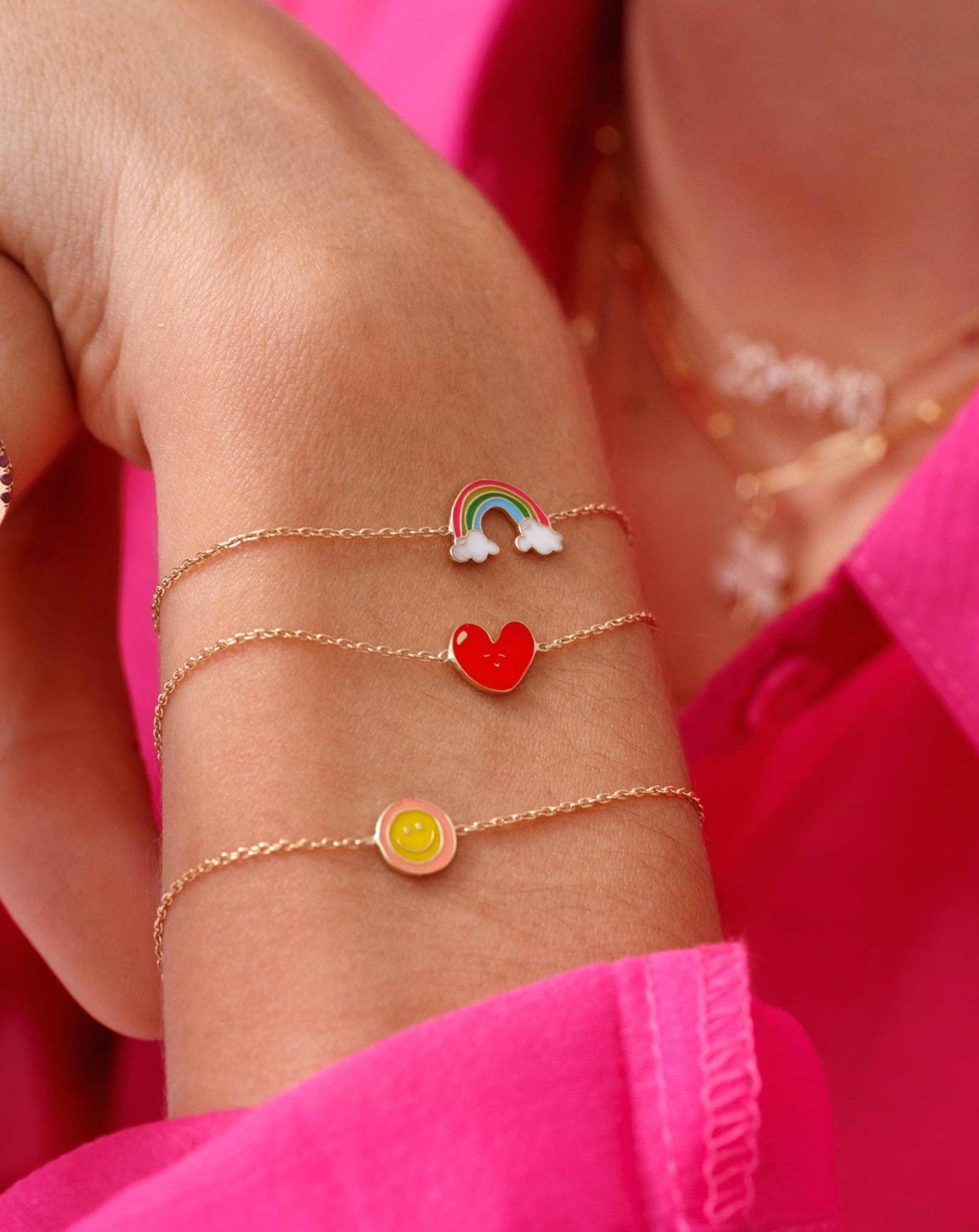 Enamel Rainbow Bracelet - Sparkle Society