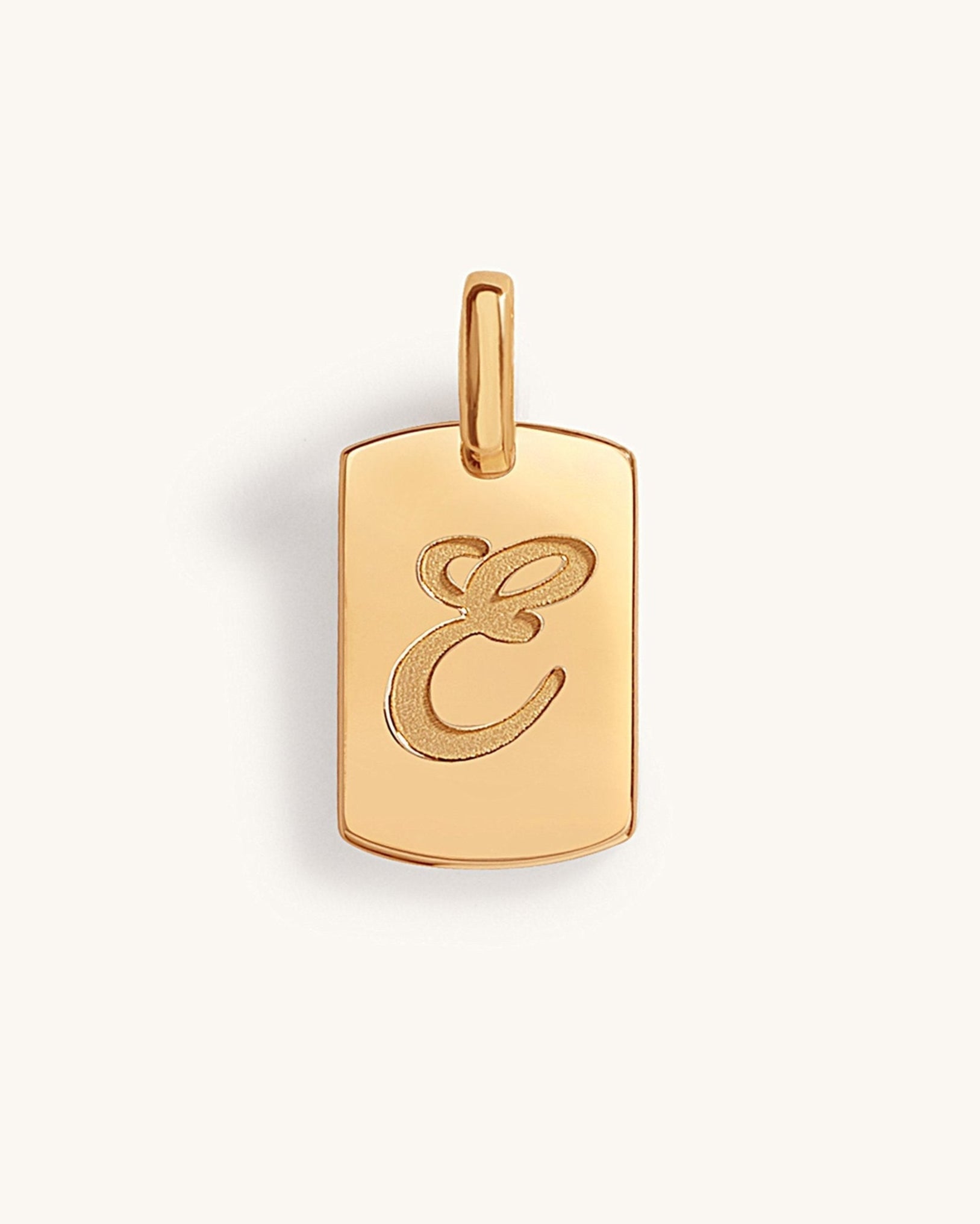 Engravable Solid Gold ID Tag - Sparkle Society