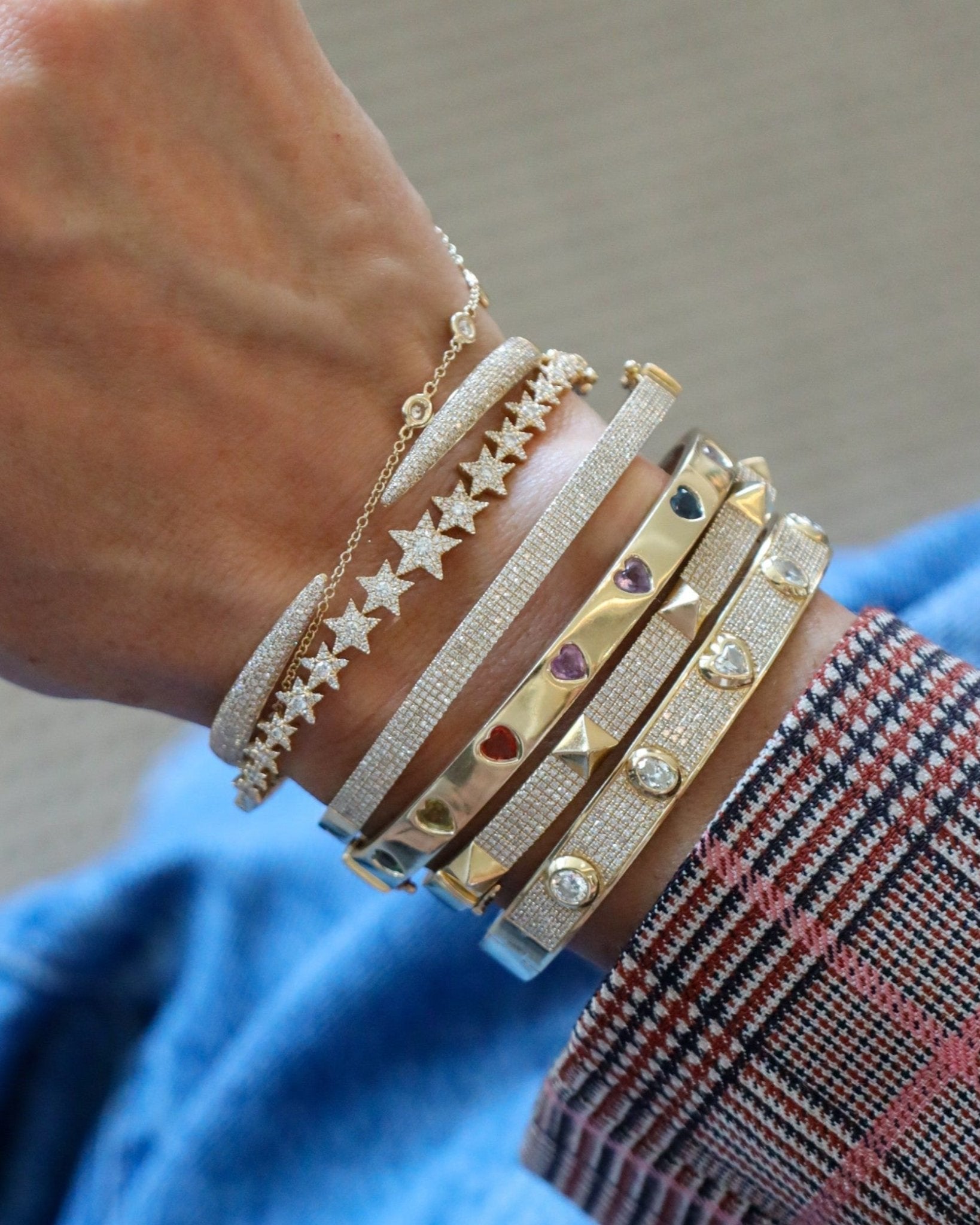 Fancy Diamond Bangle - Sparkle Society