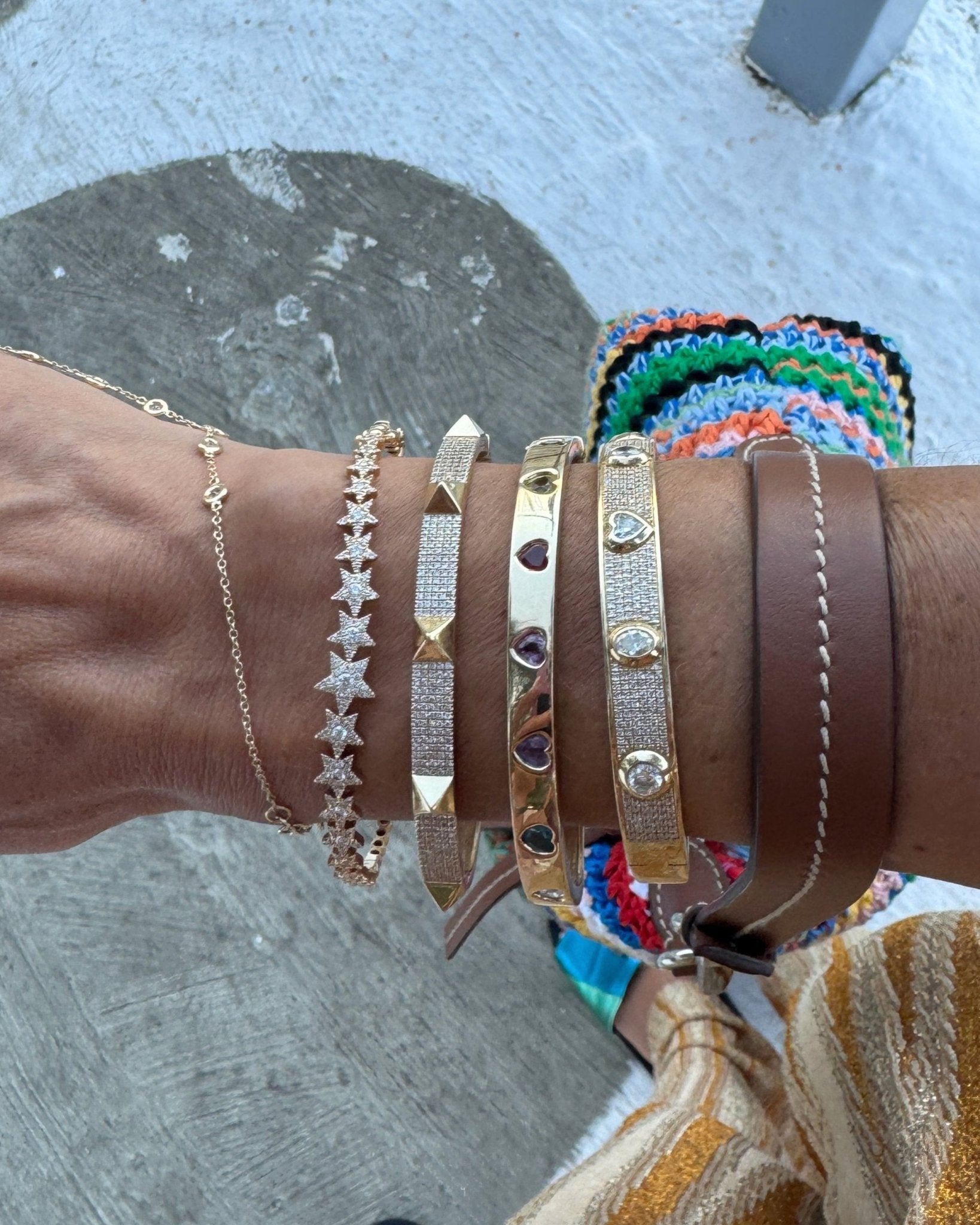 Fancy Diamond Bangle - Sparkle Society