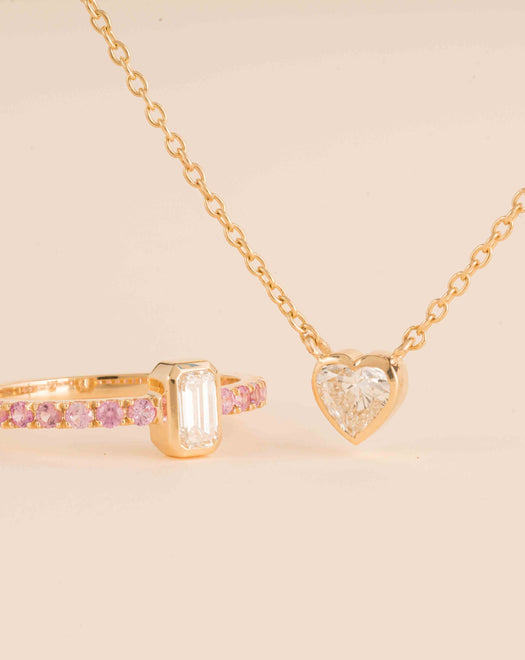 Fancy Diamond Bezel Cable Chain Necklace - Sparkle Society