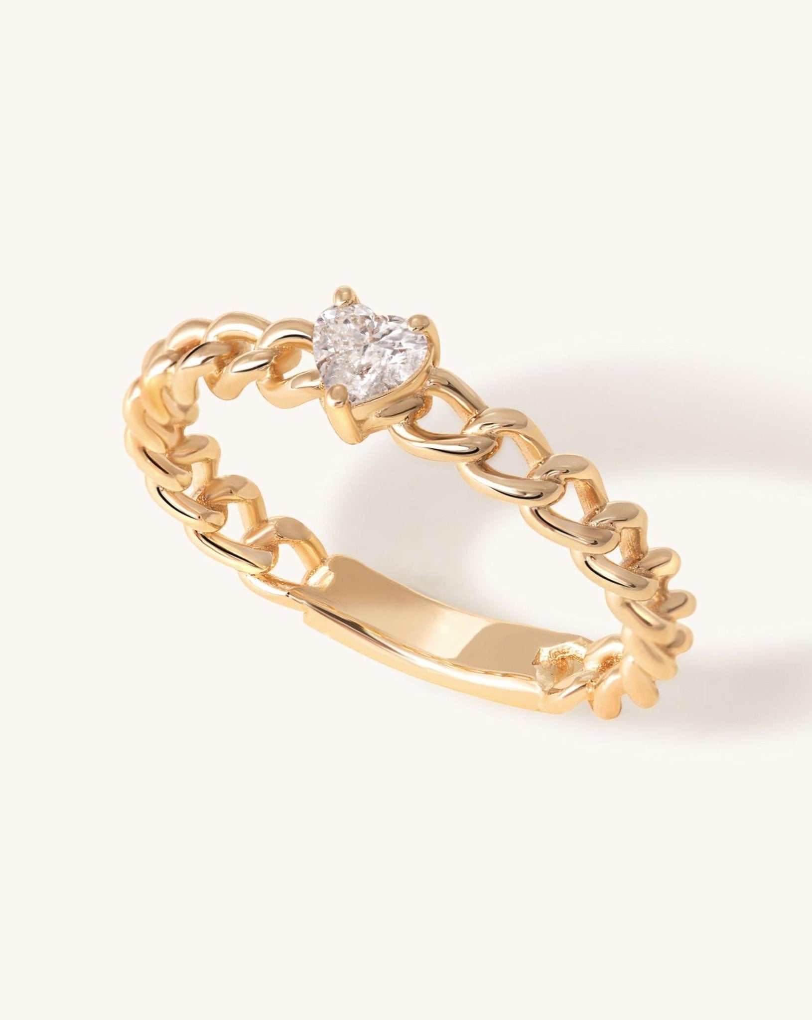 Fancy Diamond Cuban Link Ring - Sparkle Society