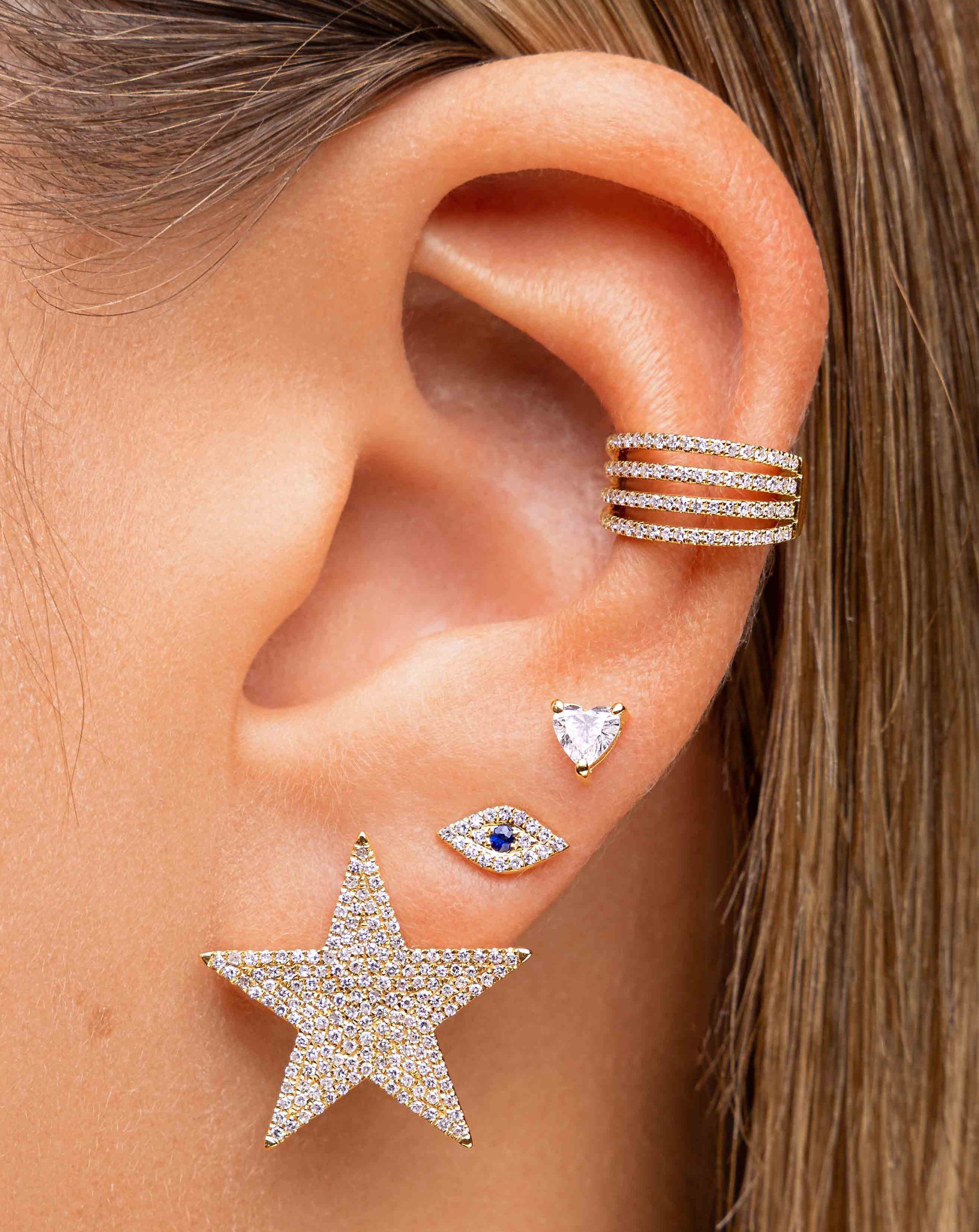 Fancy Shape Diamond Stud Earrings - Sparkle Society