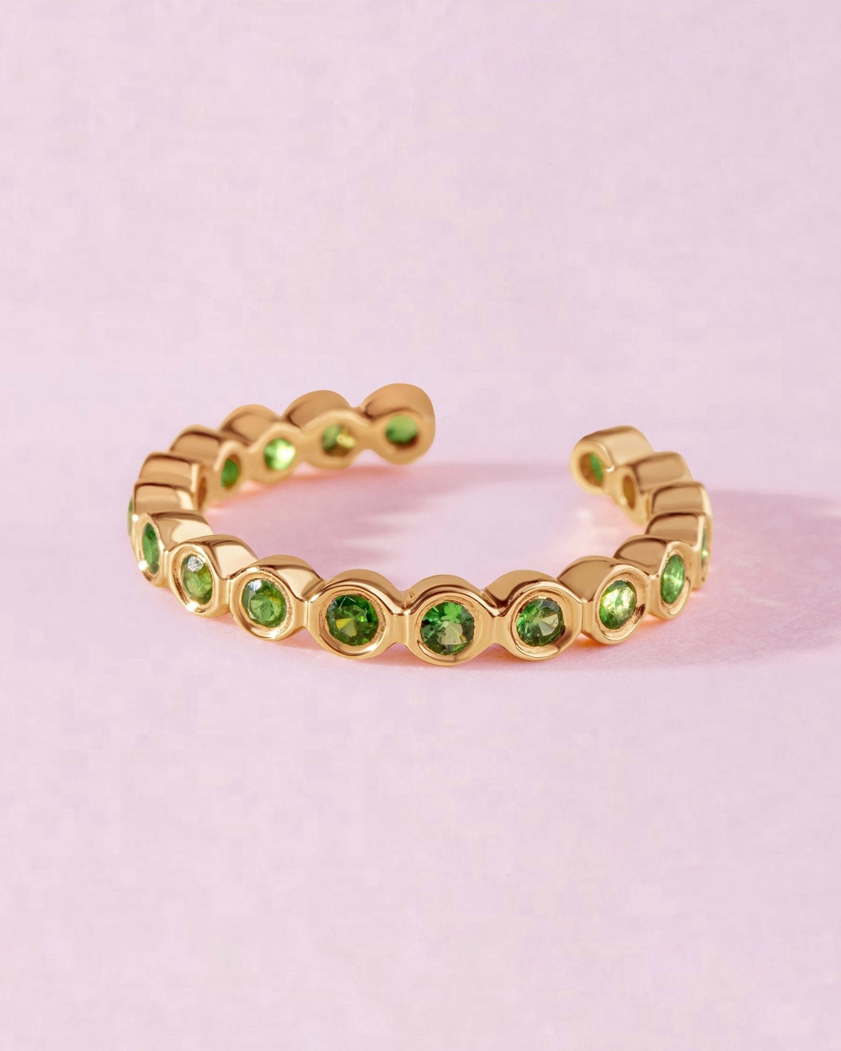Gemstone Bezel Ear Cuff - Sparkle Society