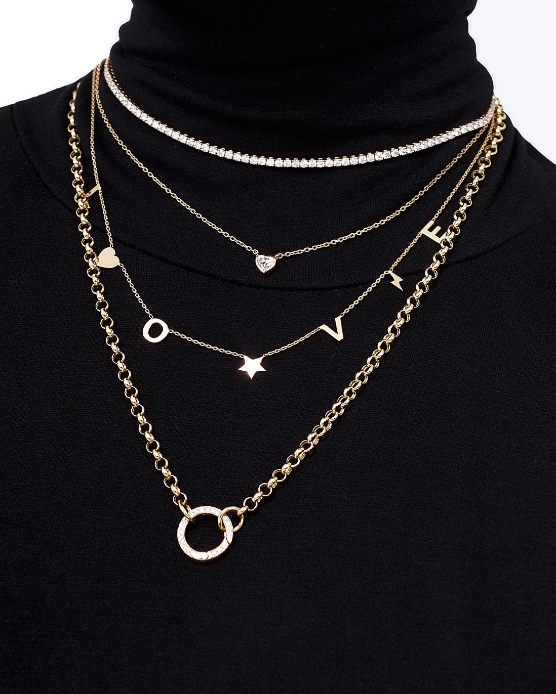 Gemstone Heart Shape Necklace - Sparkle Society