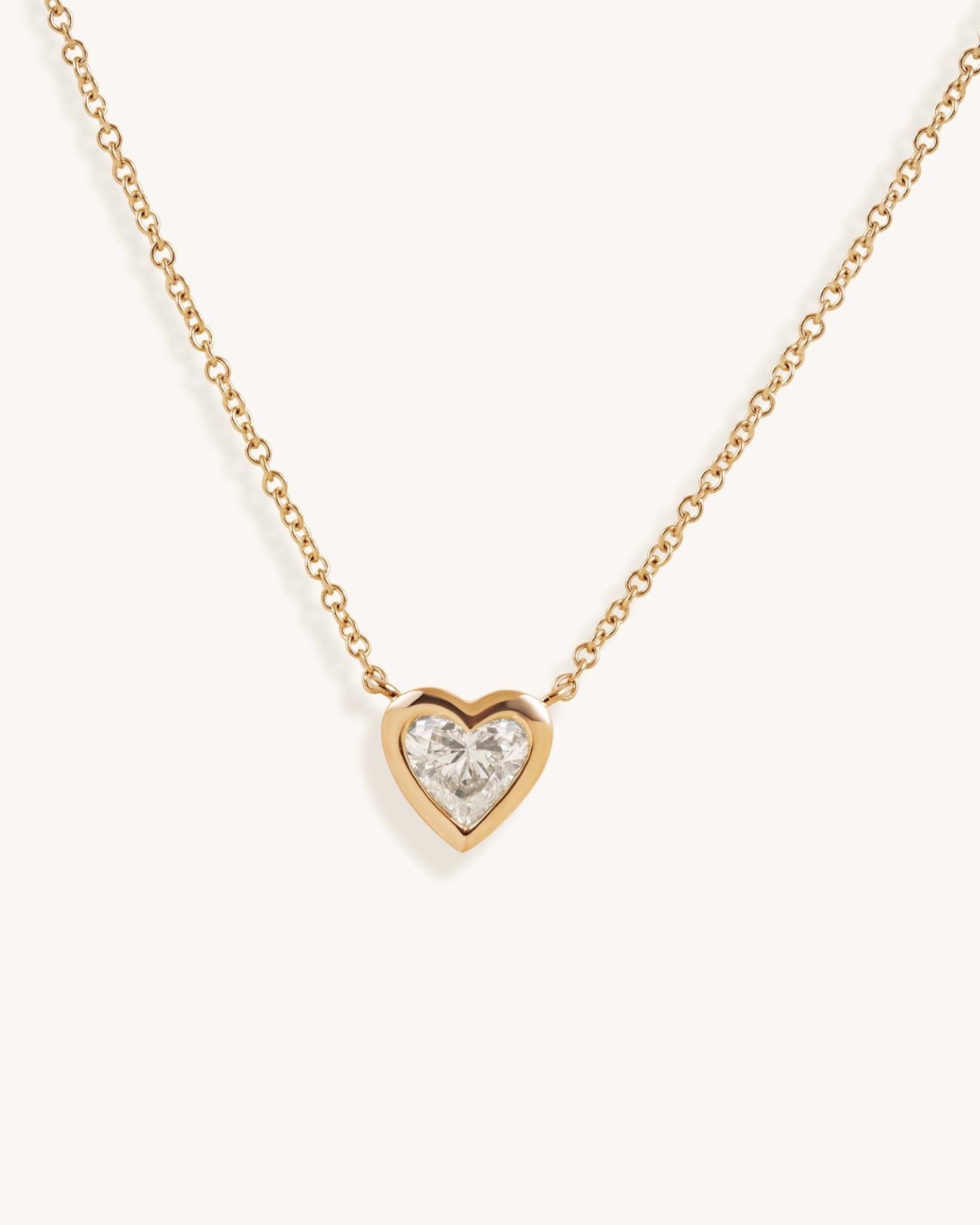 Gemstone Heart Shape Necklace - Sparkle Society