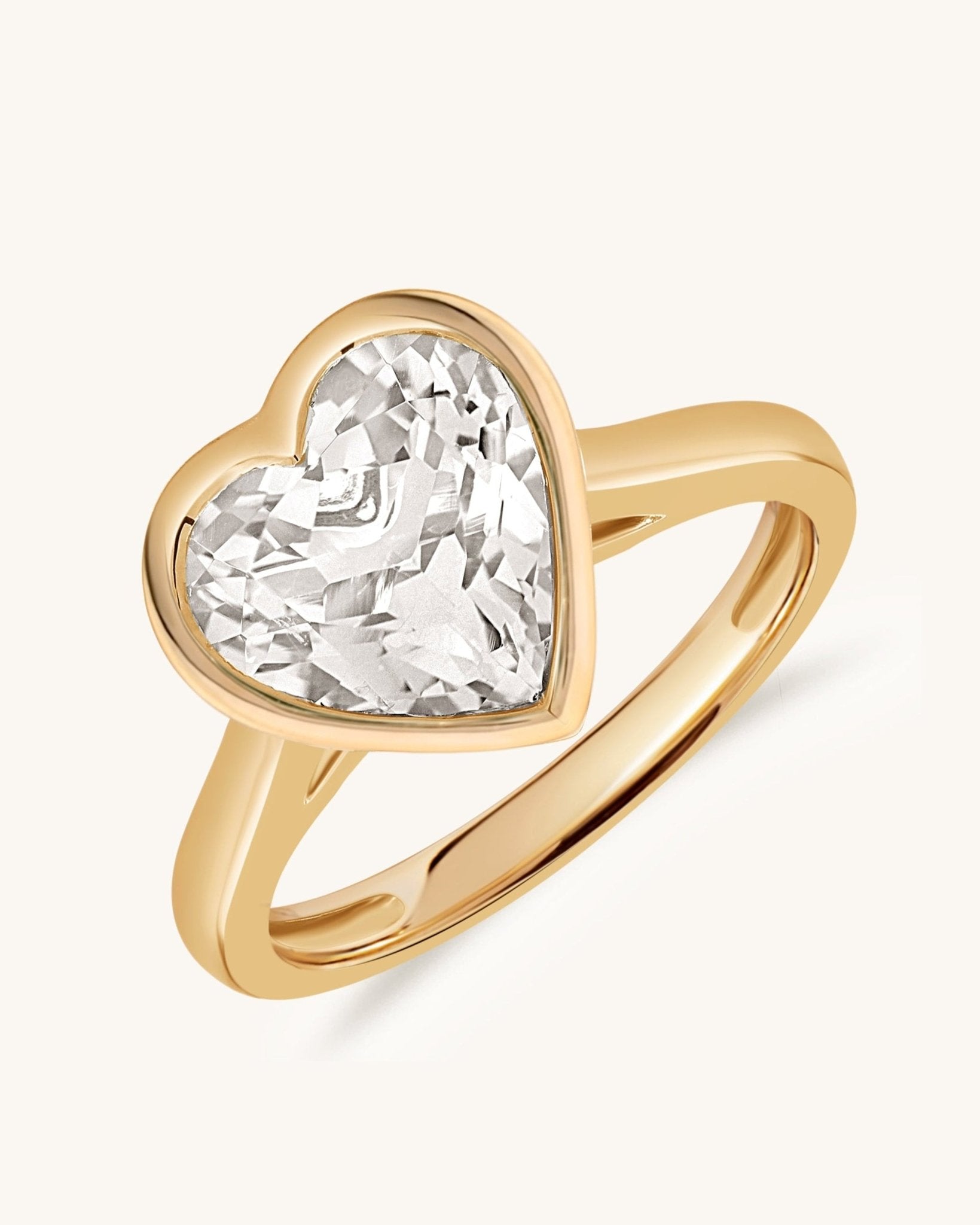 Gemstone Heart Shape Ring - Sparkle Society