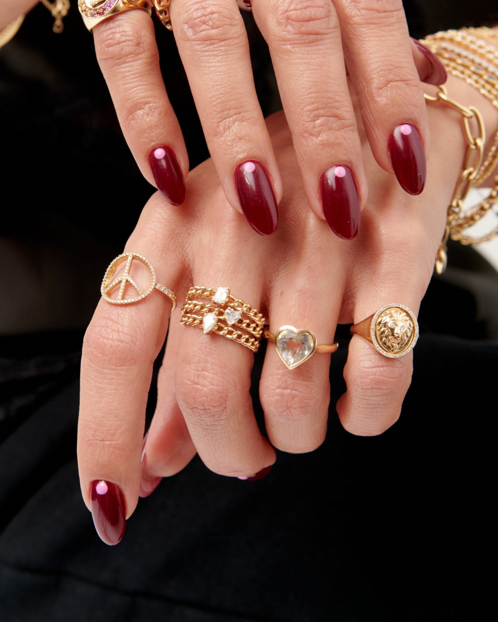 Gemstone Heart Shape Ring - Sparkle Society