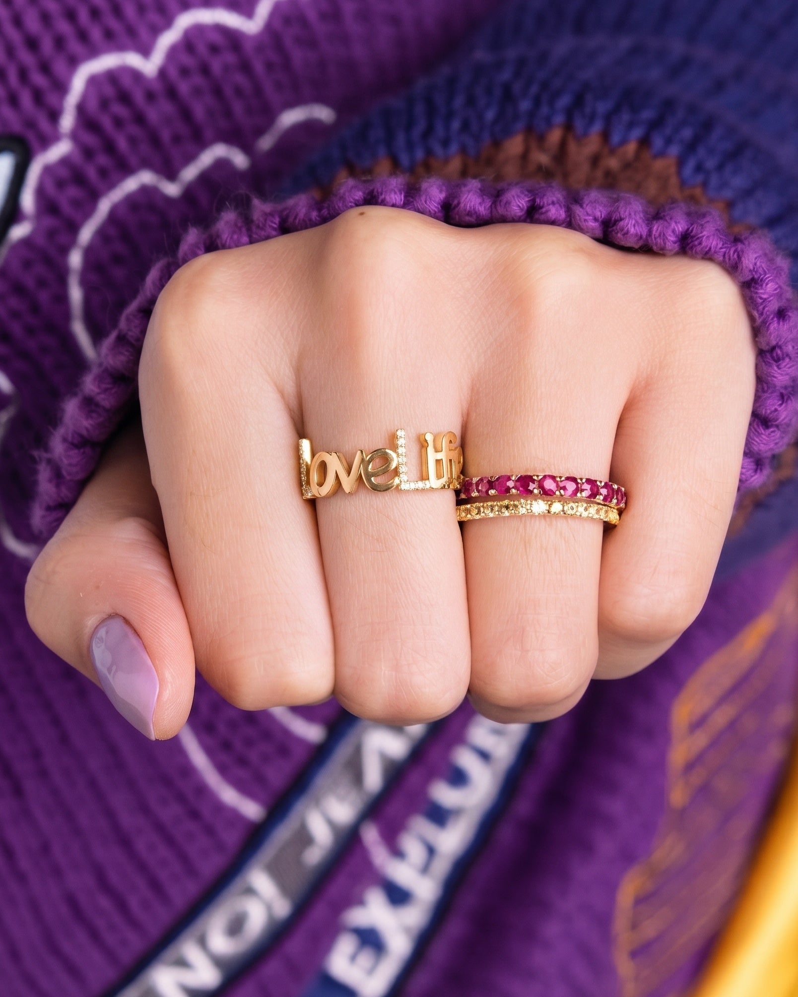 Gold and Diamond Custom Ring - Sparkle Society