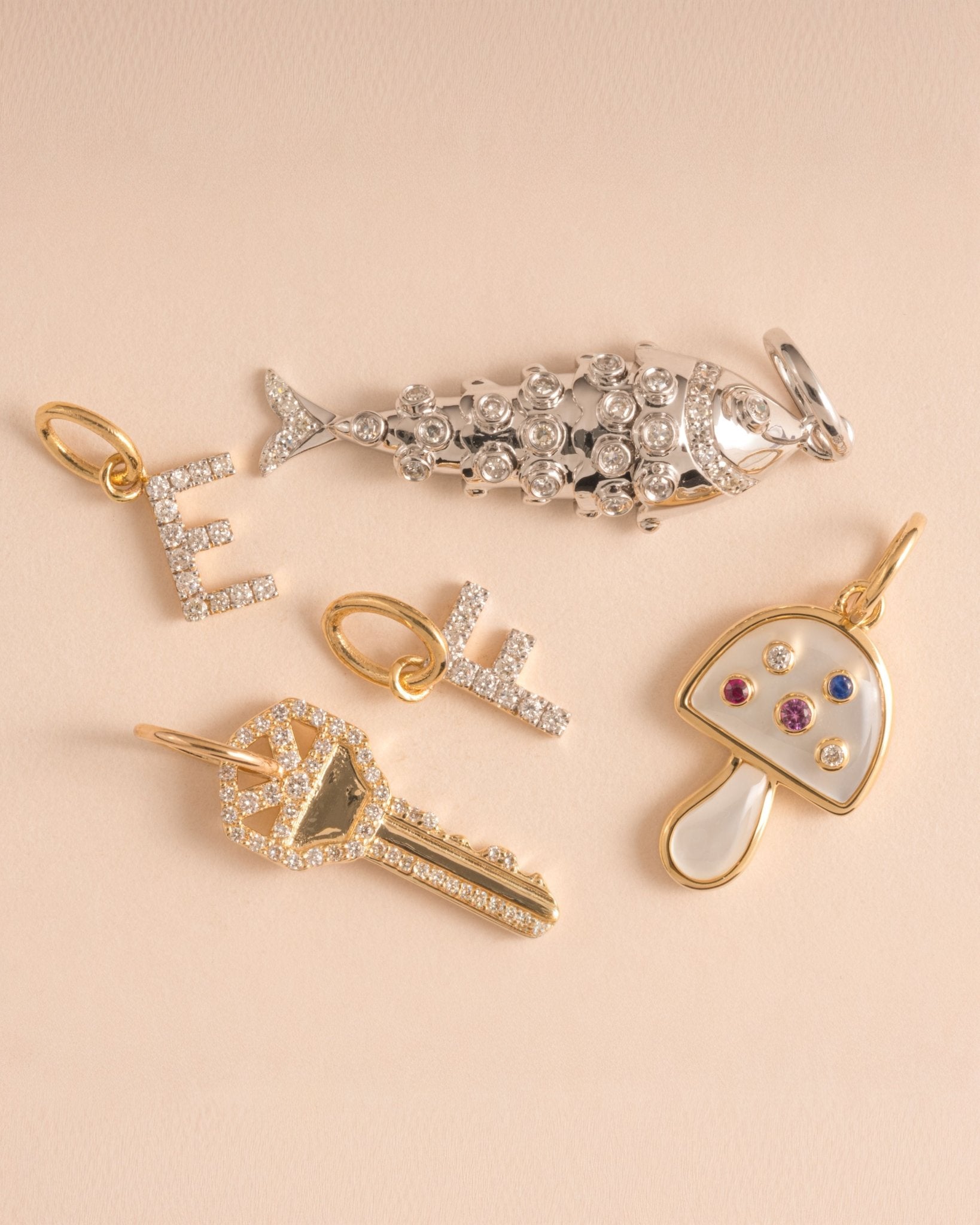Iconic Diamond Key Charm - Sparkle Society