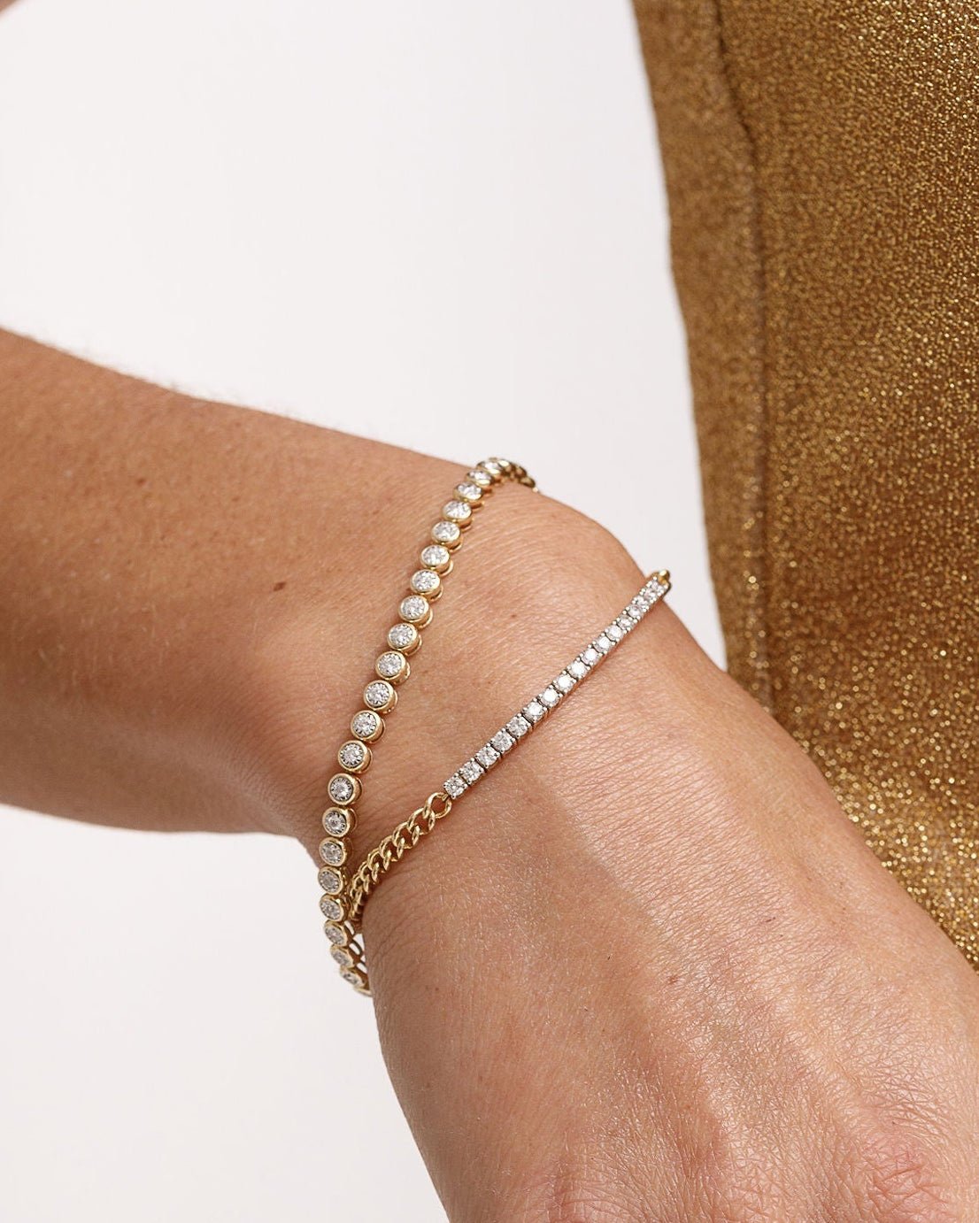 Illusion Diamond Bezel Tennis Bracelet - Sparkle Society