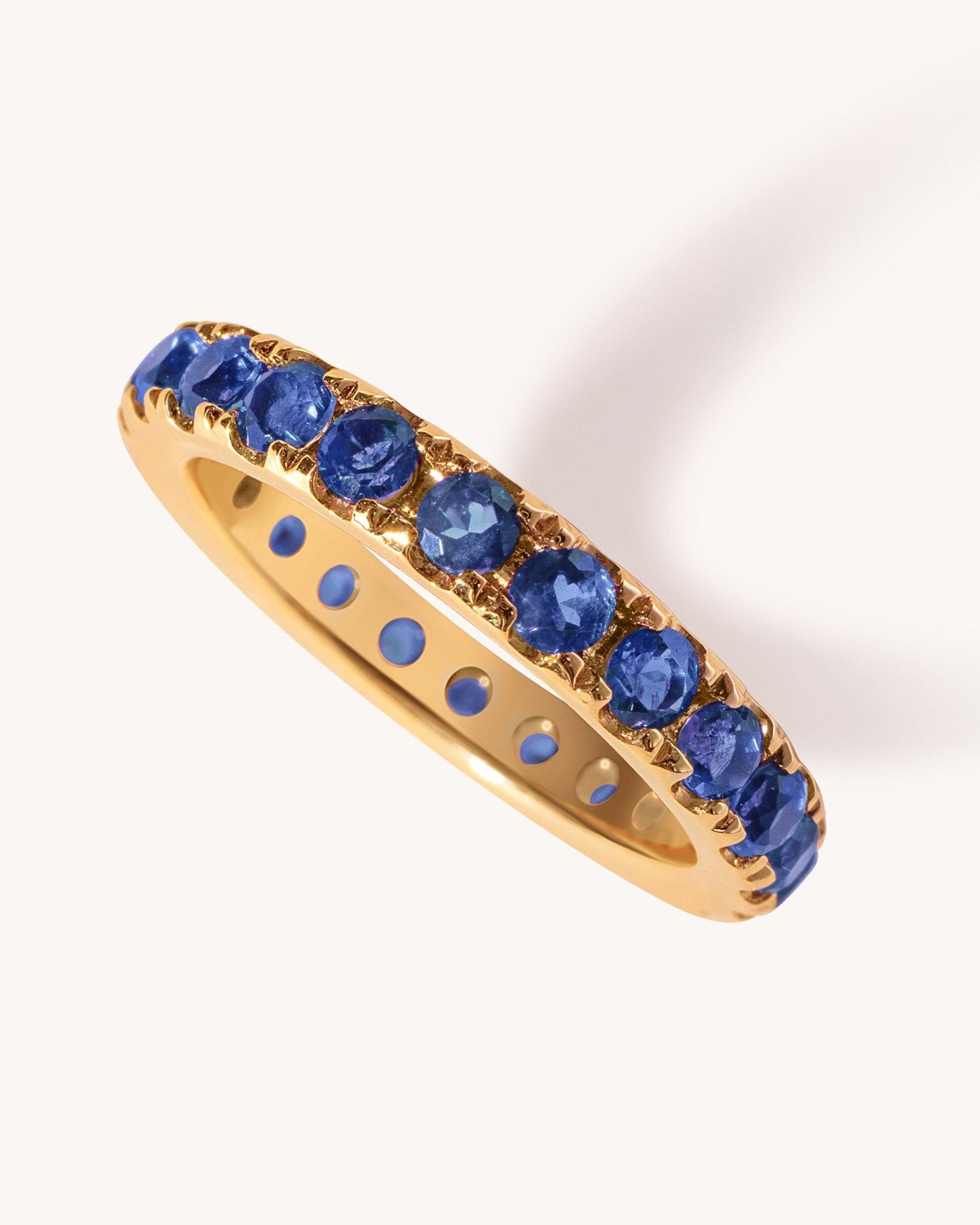Jumbo Gemstone Eternity Band Ring - Sparkle Society