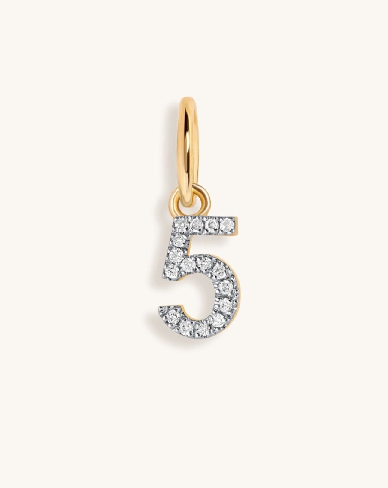 Mini Diamond Number Charm - Sparkle Society