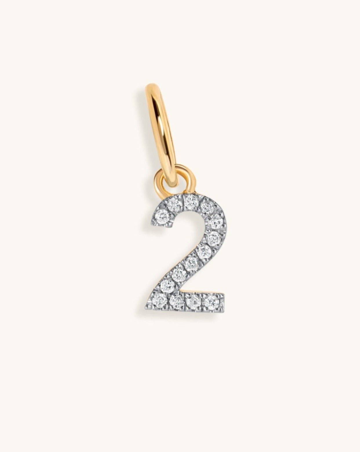 Mini Diamond Number Charm - Sparkle Society