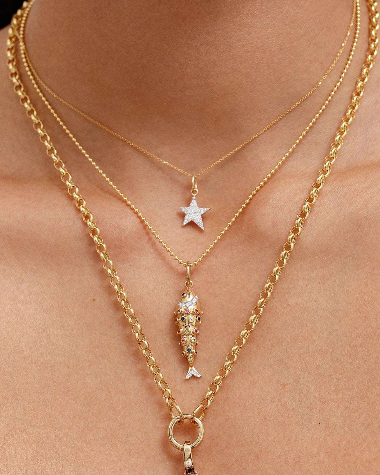 Mini Diamond Shooting Star Charm - Sparkle Society