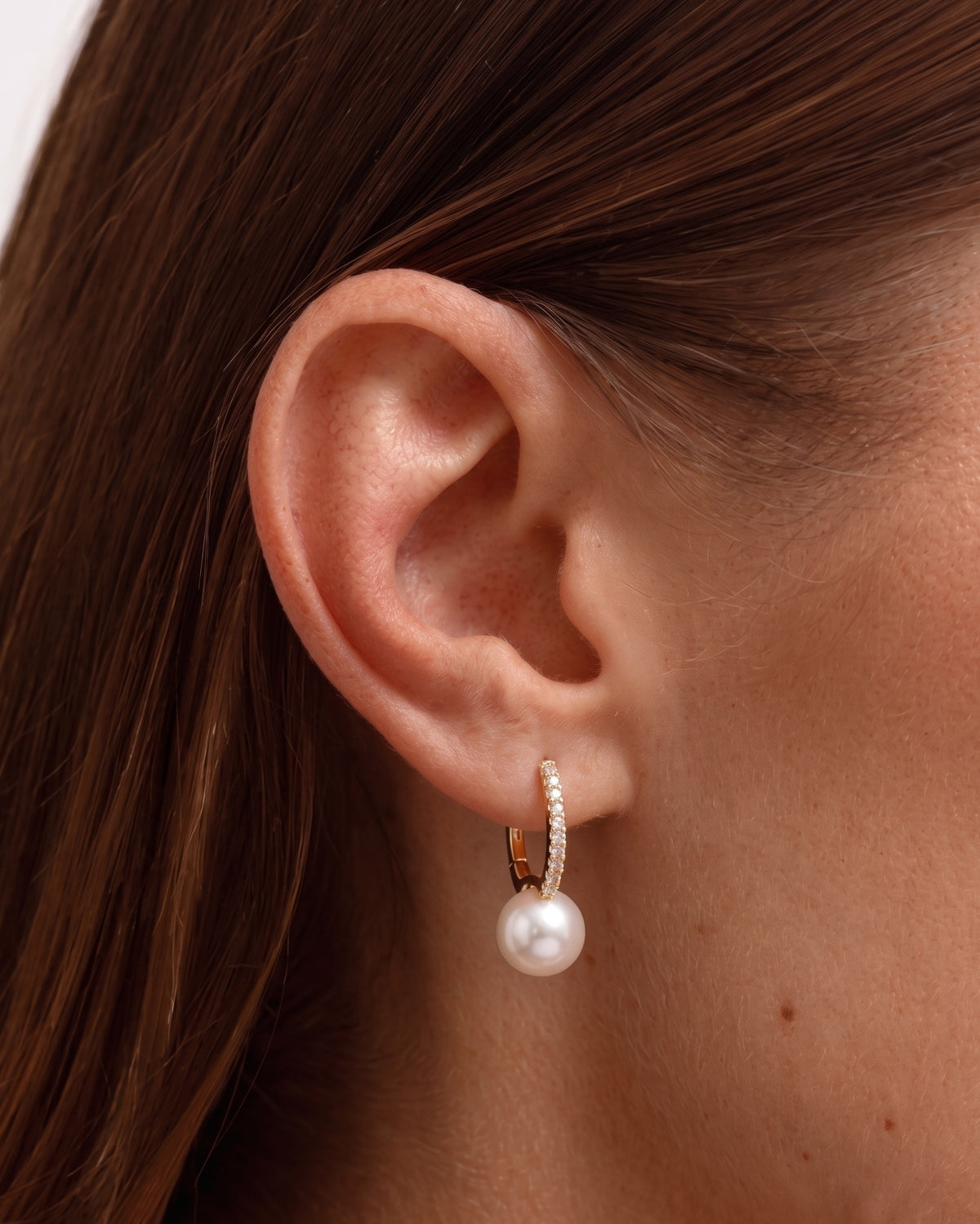 Mother Of Pearl Diamond Hugggies - Sparkle Society