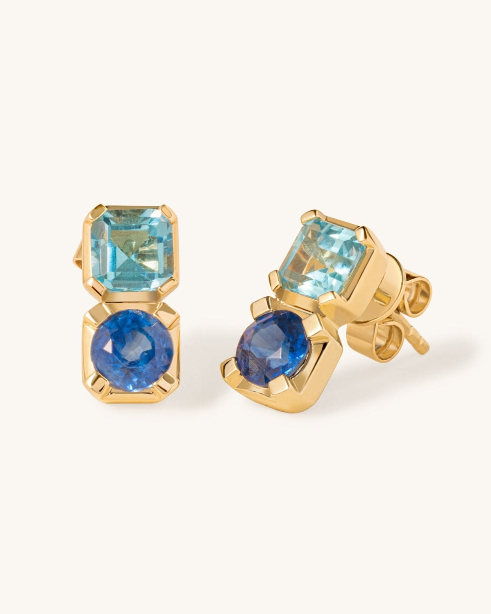 Multi Fancy Gemstone Studs - Sparkle Society