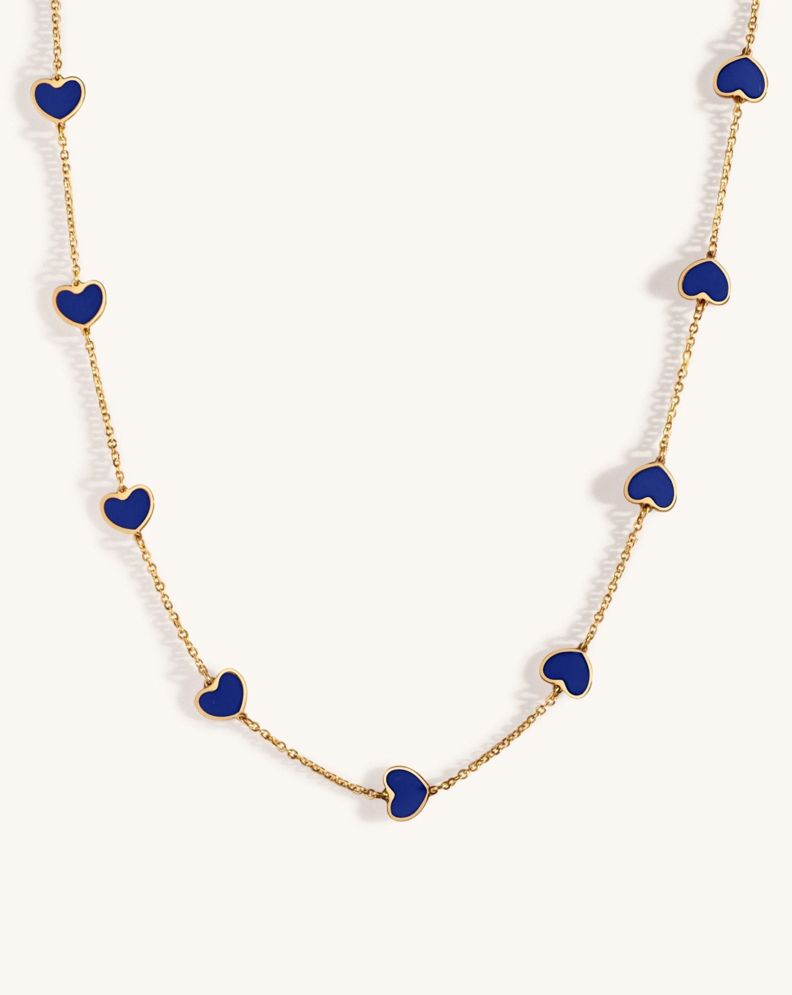 Multi Gemstone Heart Necklace - Sparkle Society