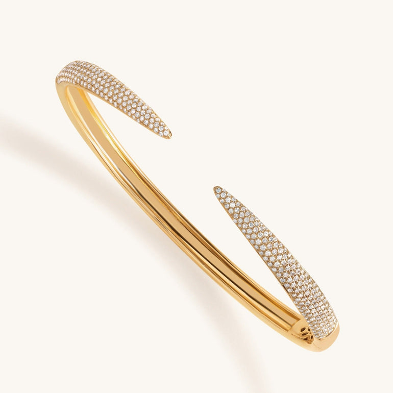 Open Pave Claw Bangle - Sparkle Society