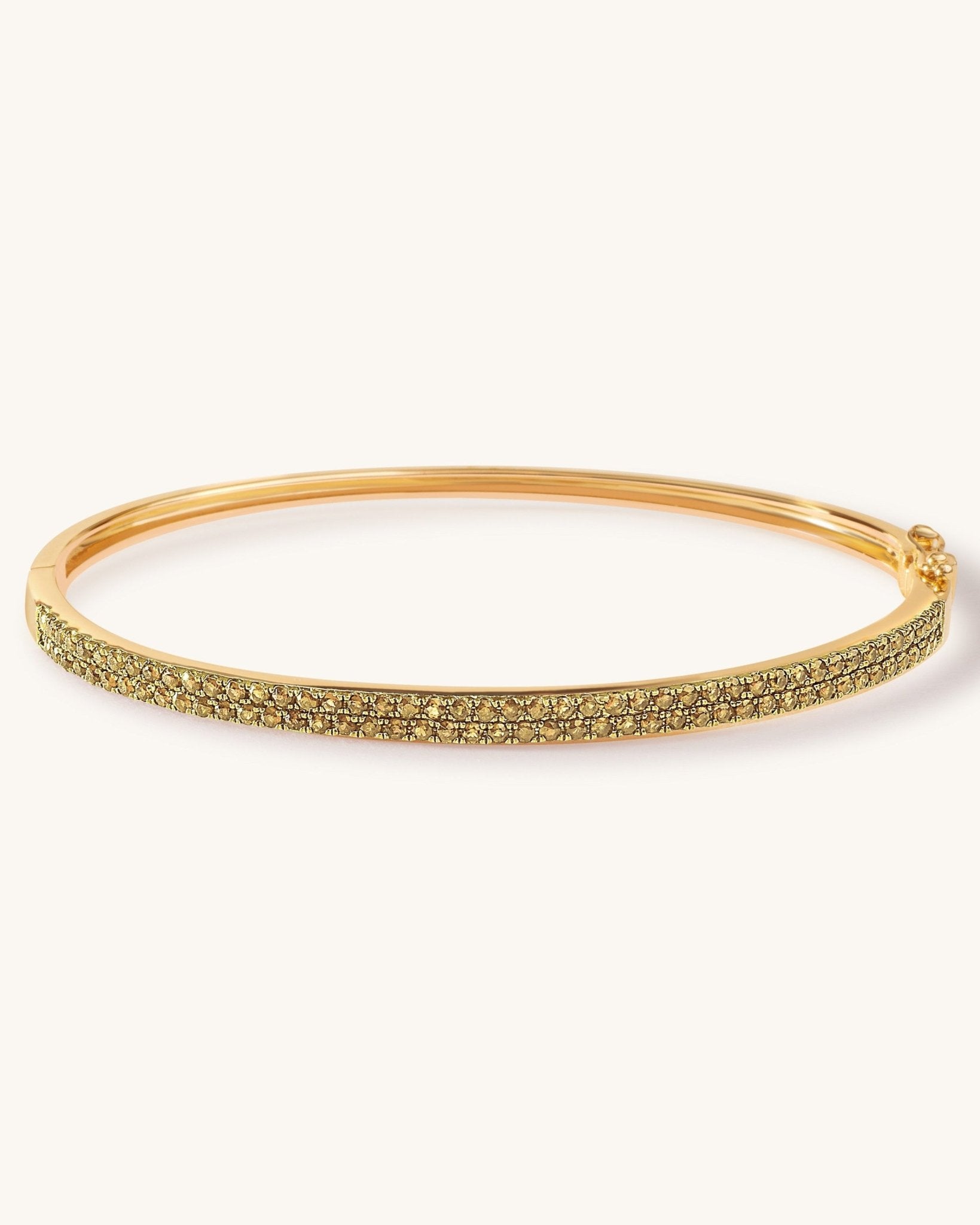 Pave Gemstone Bangle - Sparkle Society
