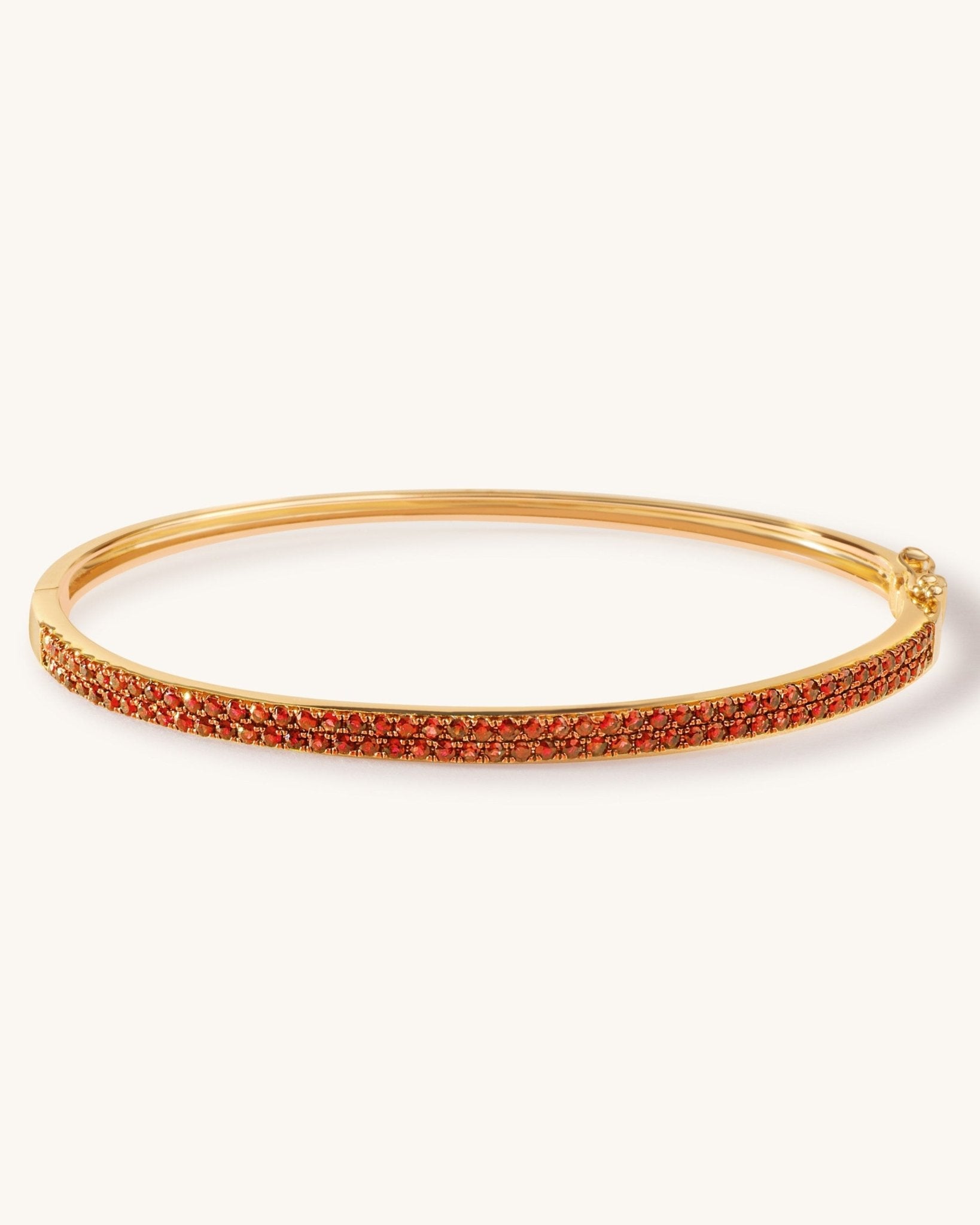 Pave Gemstone Bangle - Sparkle Society