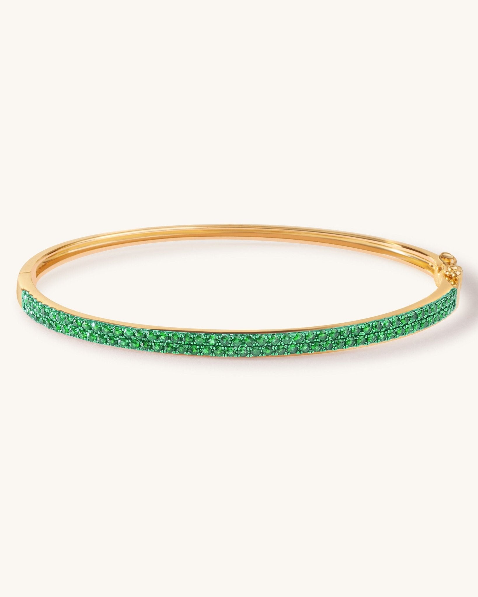 Pave Gemstone Bangle - Sparkle Society