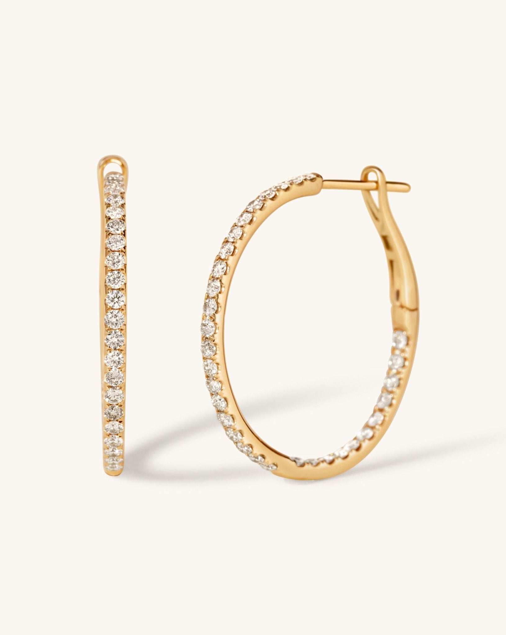 Perfect Diamond Hoops - Sparkle Society