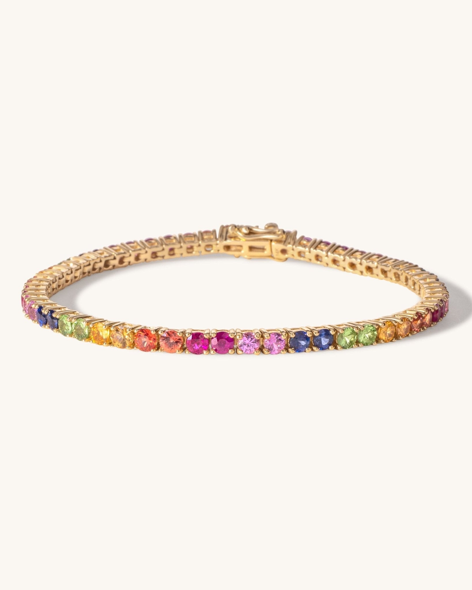 Rainbow Tennis Bracelet - Sparkle Society