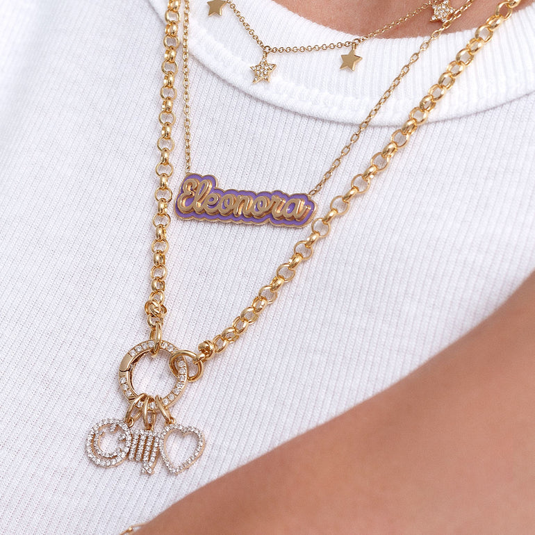 Rolo Split Chain Necklace - Sparkle Society