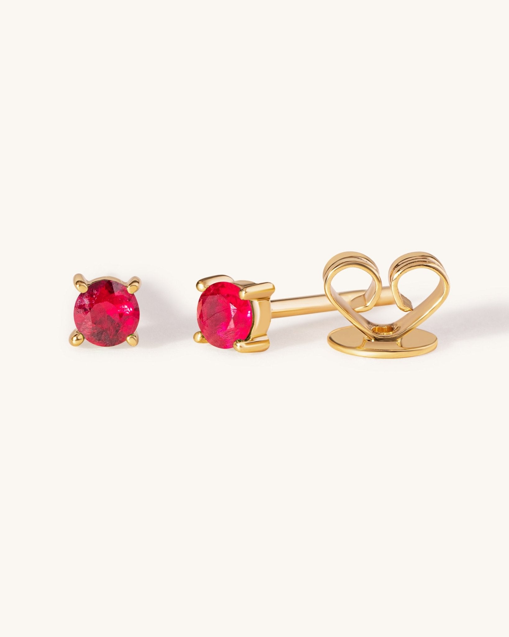 Round Birthstone Prong Studs - Sparkle Society