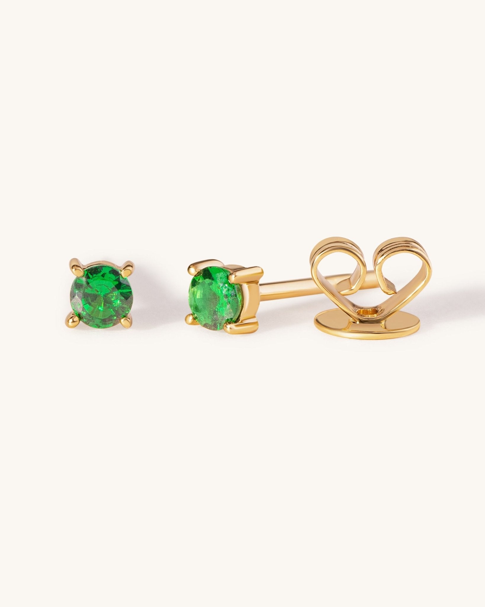 Round Birthstone Prong Studs - Sparkle Society
