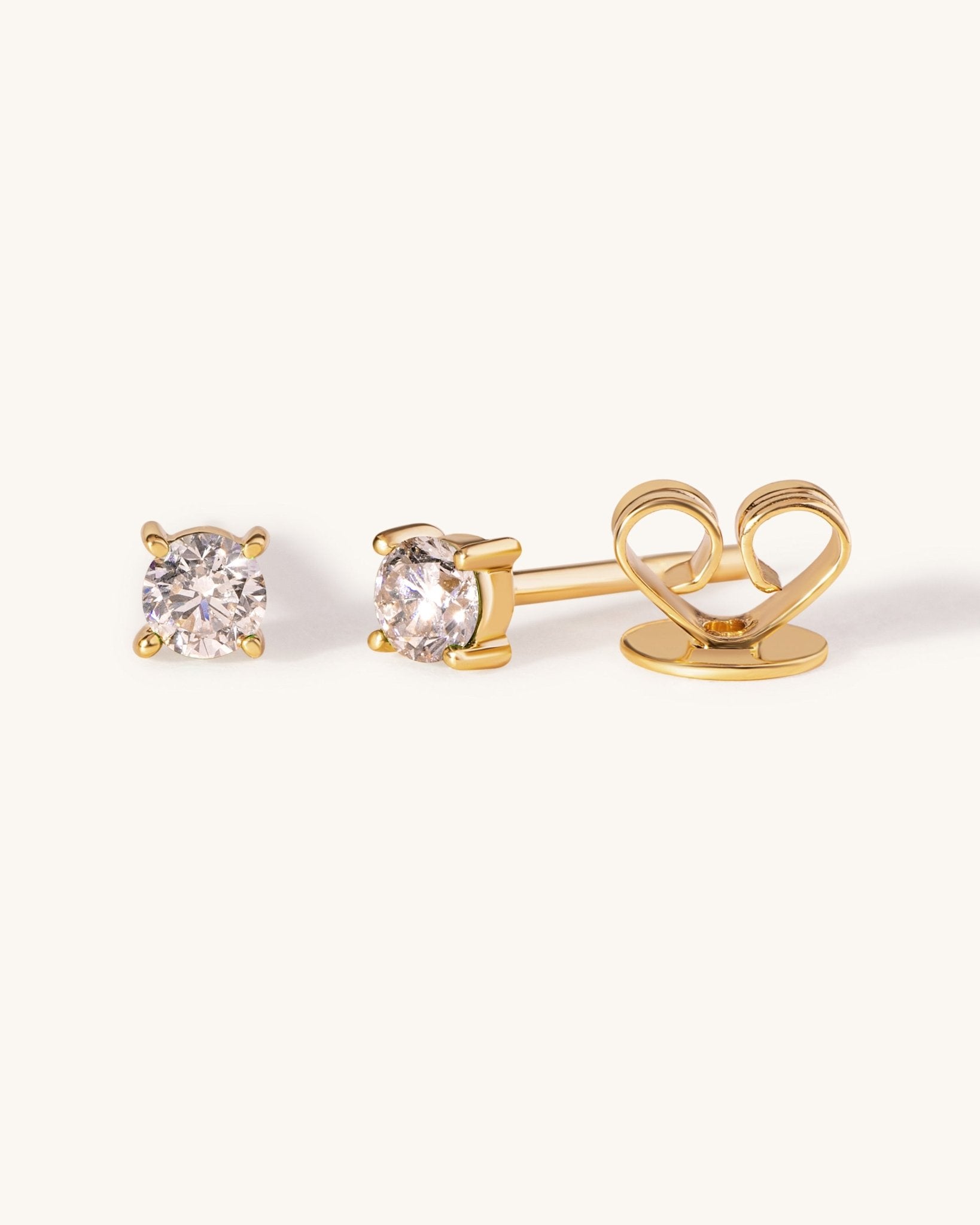 Round Birthstone Prong Studs - Sparkle Society