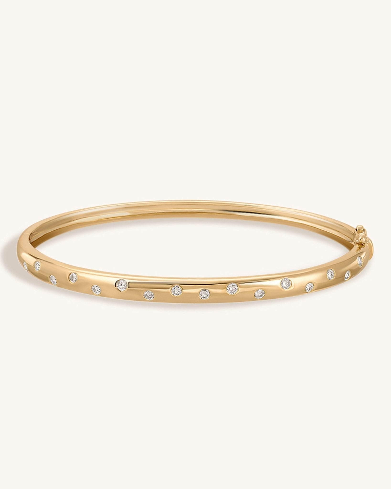 Scattered Diamond Inlay Bangle - Sparkle Society