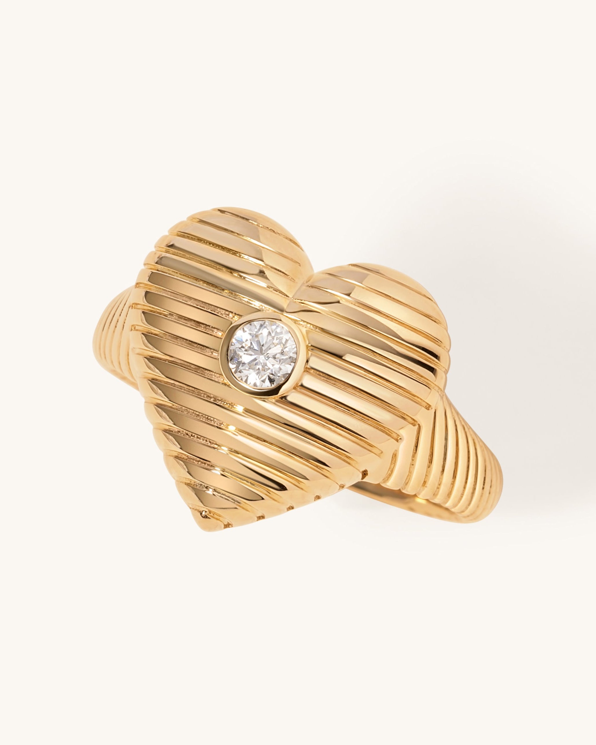 Single Diamond Radiant Heart Ring - Sparkle Society