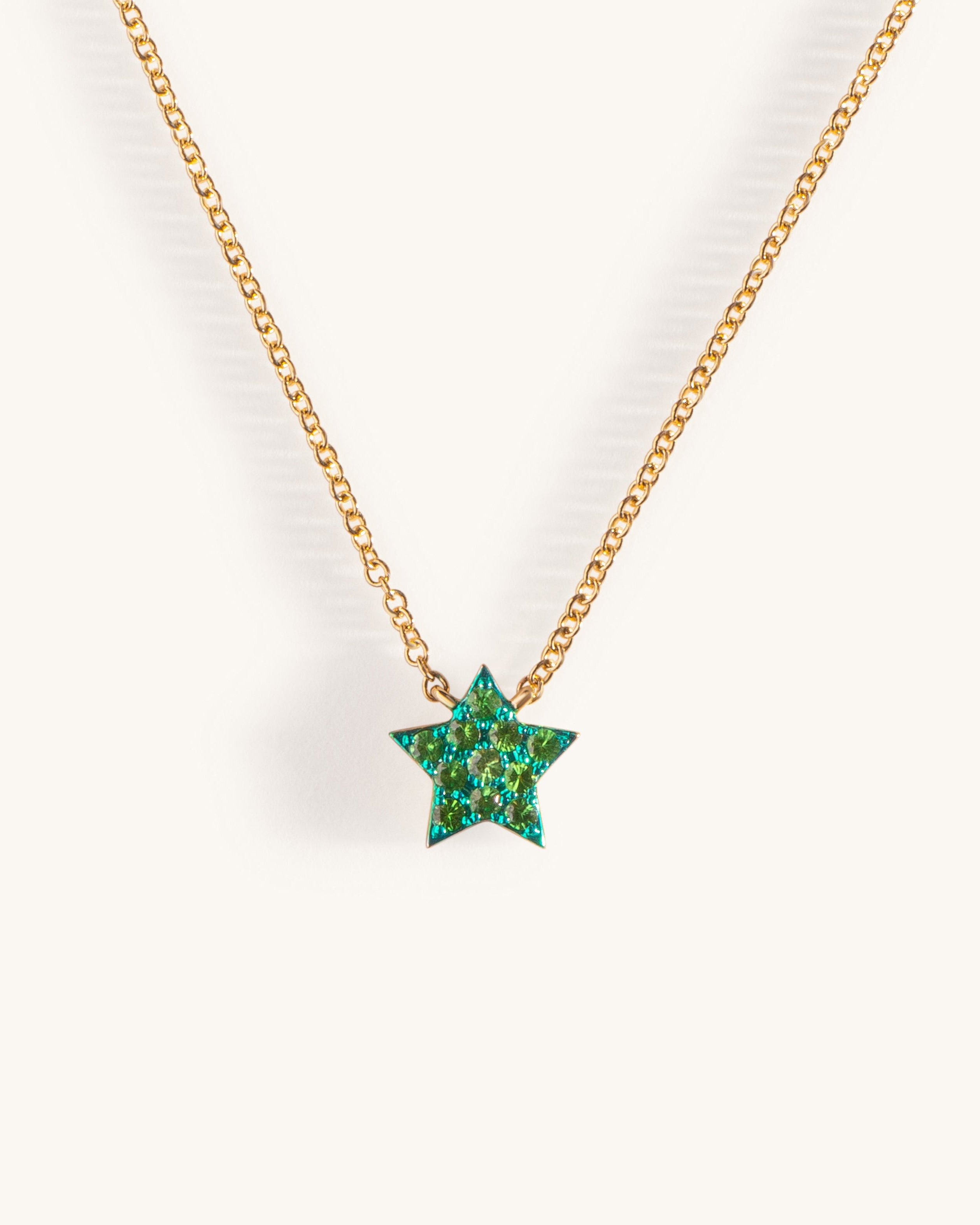 Small Gemstone Star Necklace - Sparkle Society