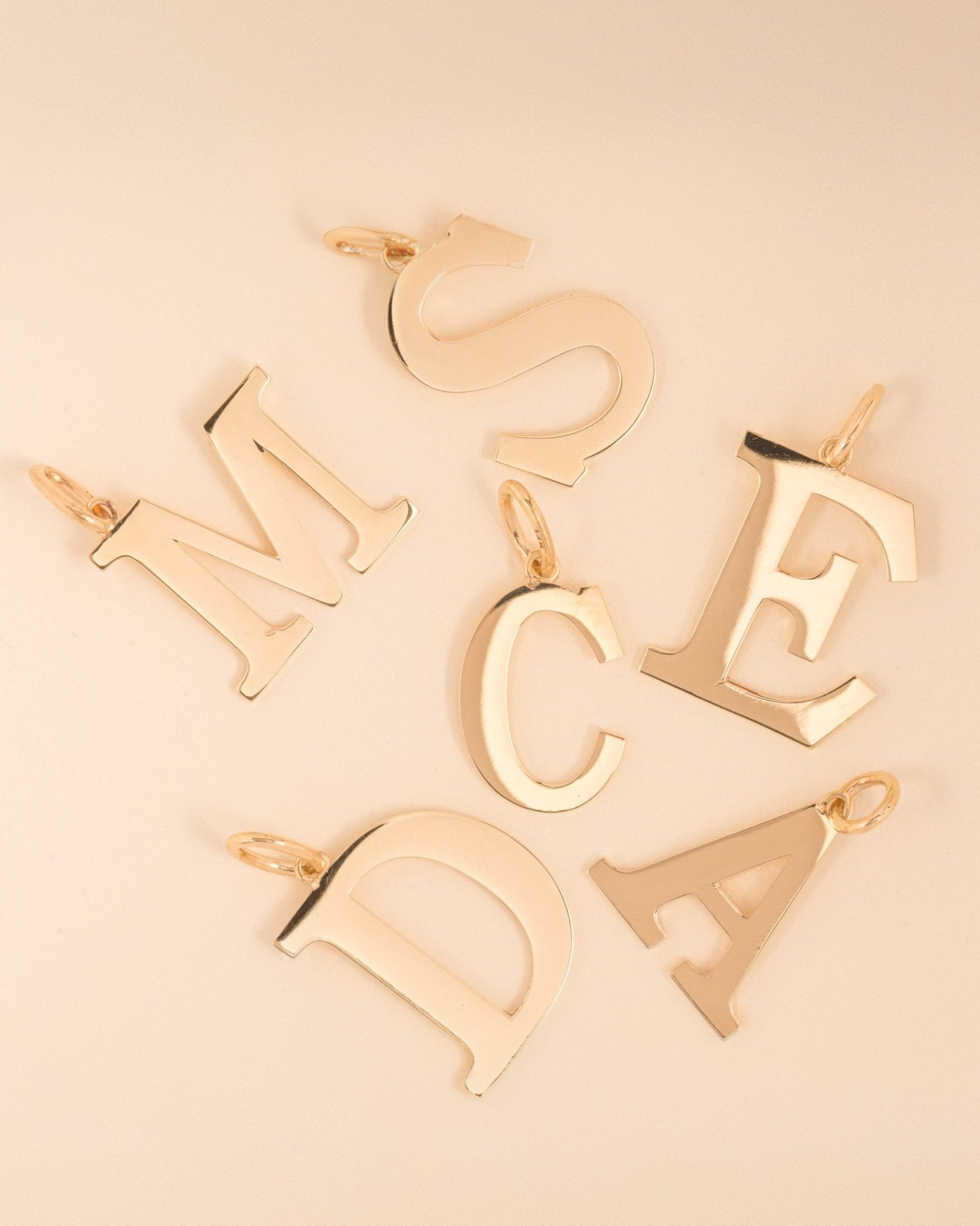 Solid Gold Block Initial - Sparkle Society