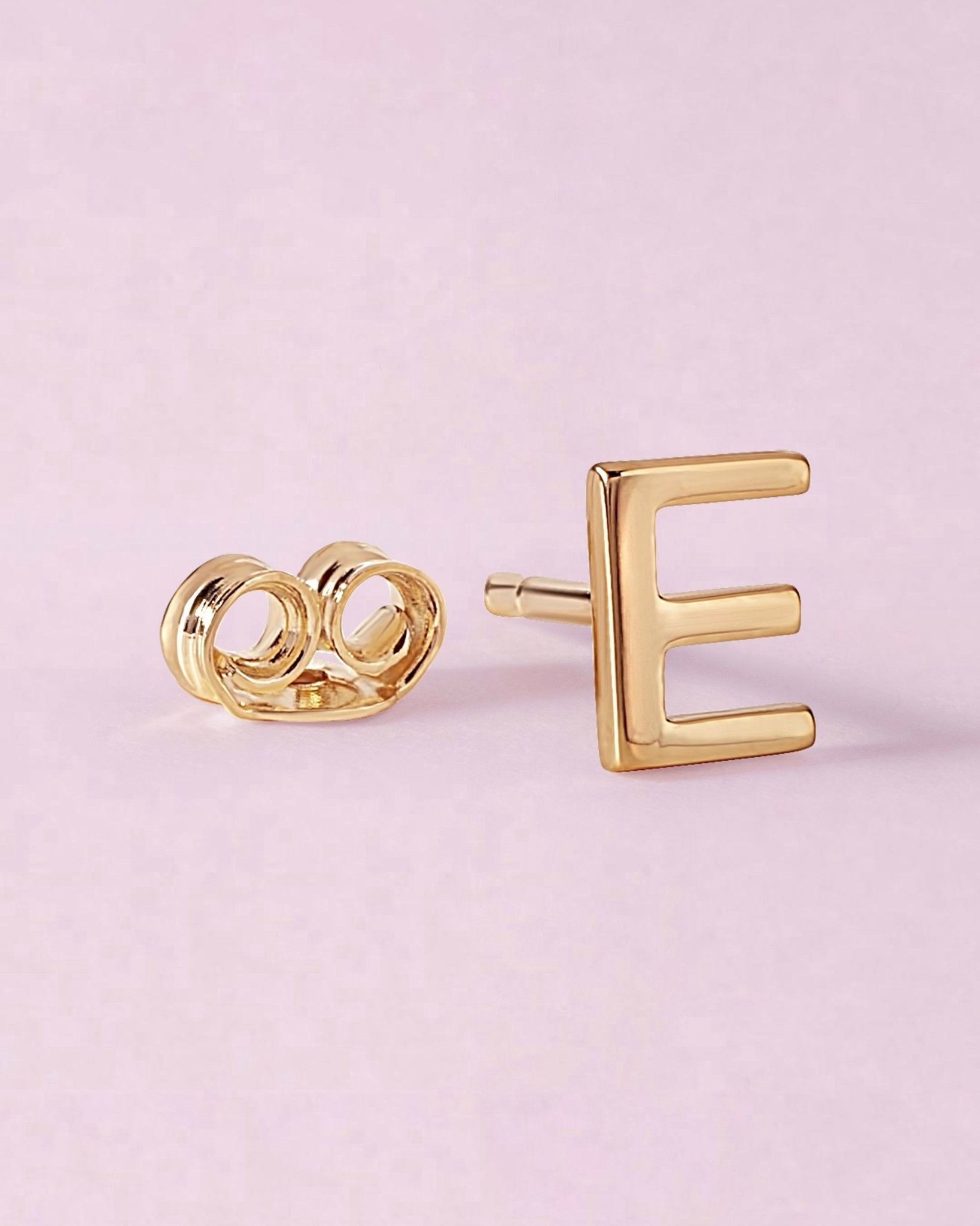 Solid Gold Initial Studs - Sparkle Society