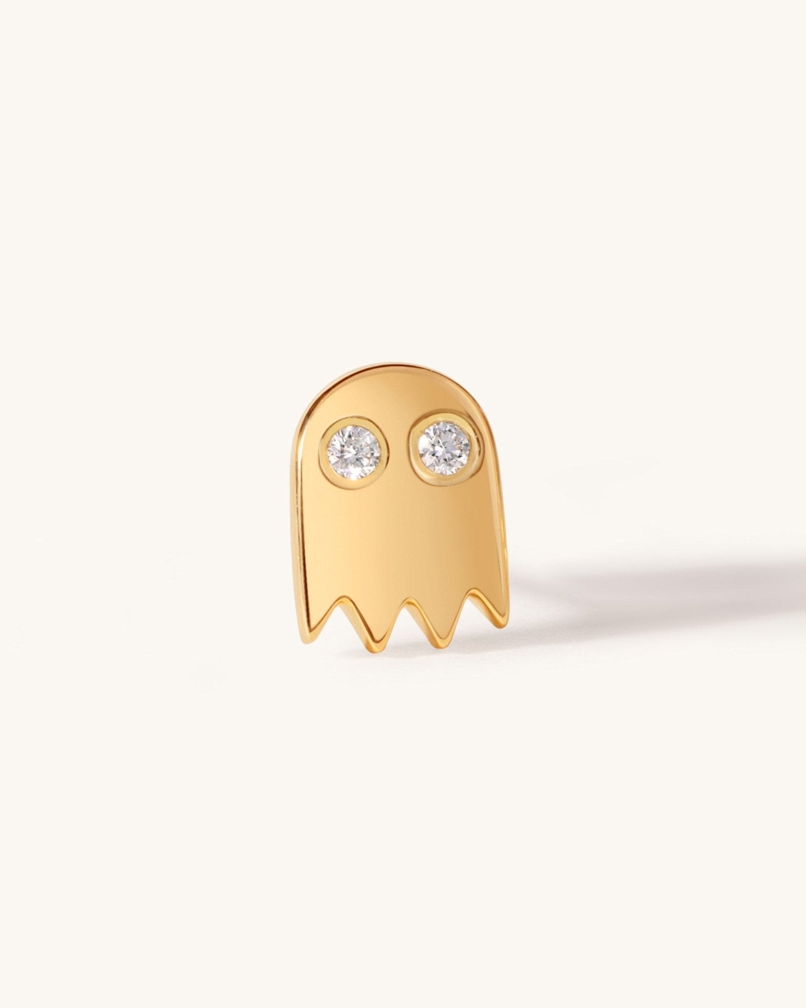 Solid Gold Pac Man Studs - Sparkle Society