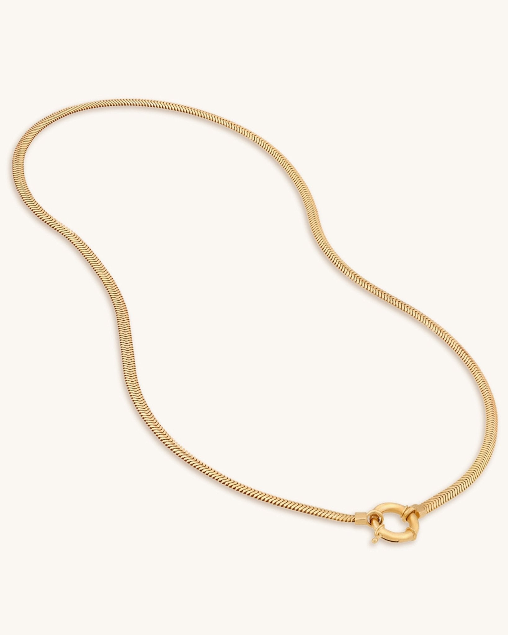 Solid Gold Snake Split Chain - Sparkle Society