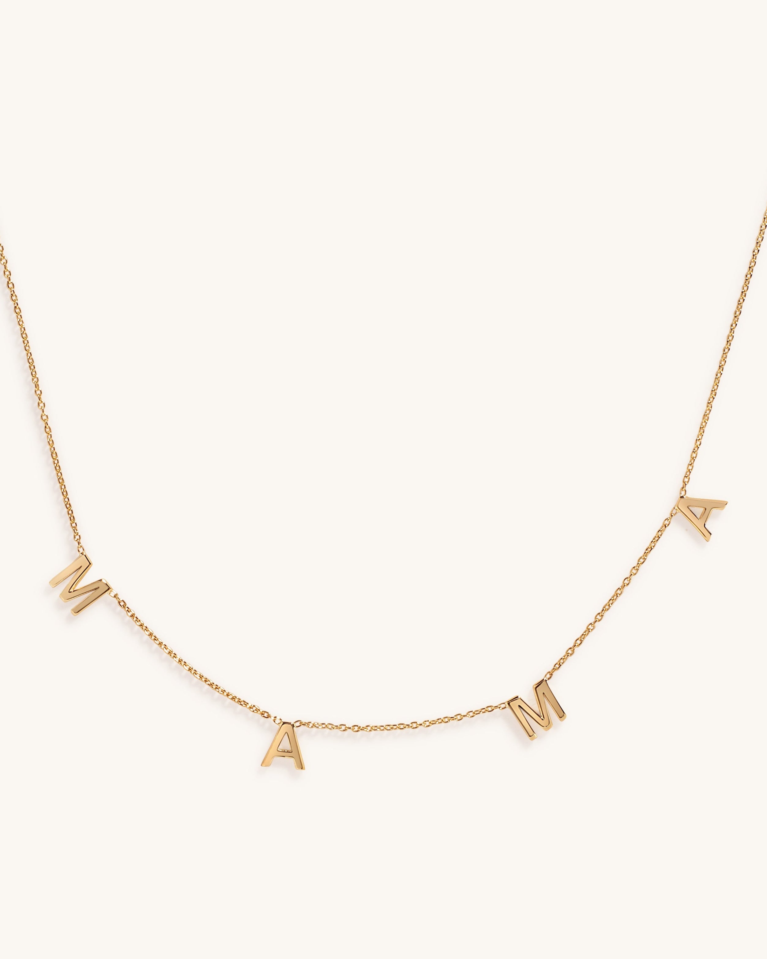 Spaced Gold Initials Necklace - Sparkle Society