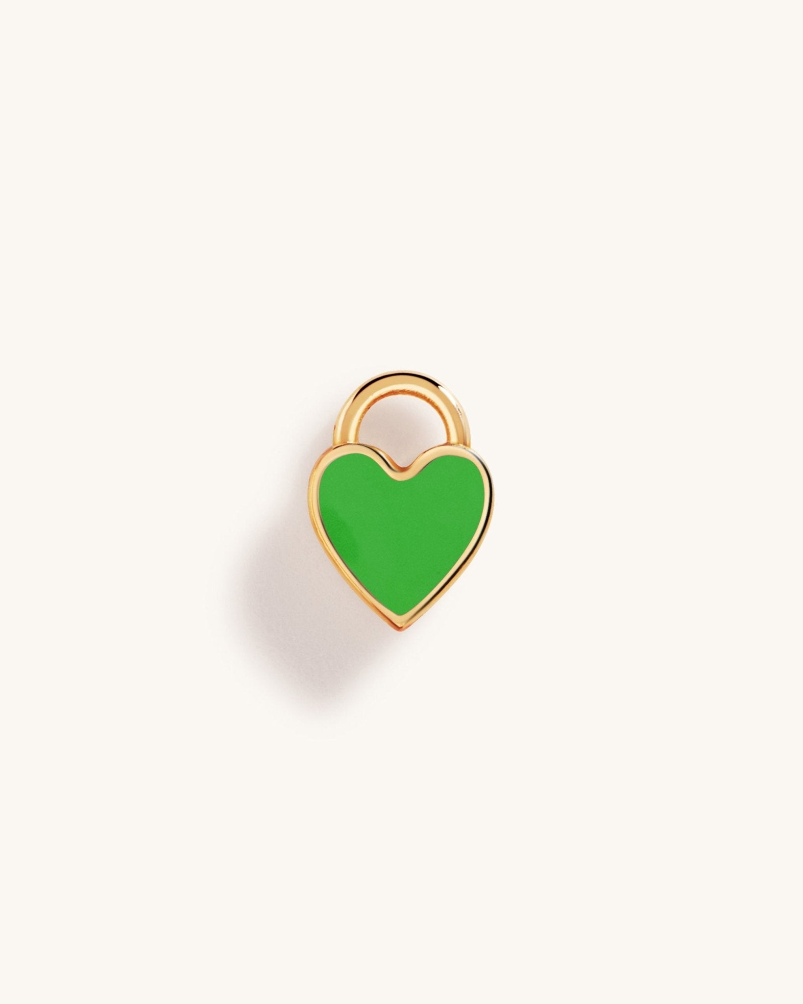Tiny Enamel Heart Earring Charm - Sparkle Society